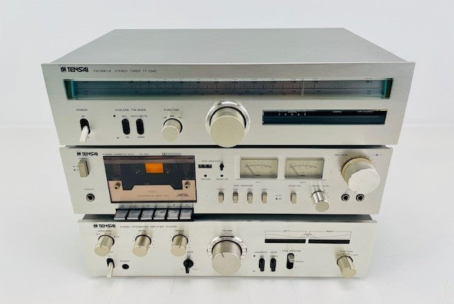 Tensai (Akai) TT-3345 AM/FM Tuner + TFL 810T Cassette Deck + TA2330 Amplifier