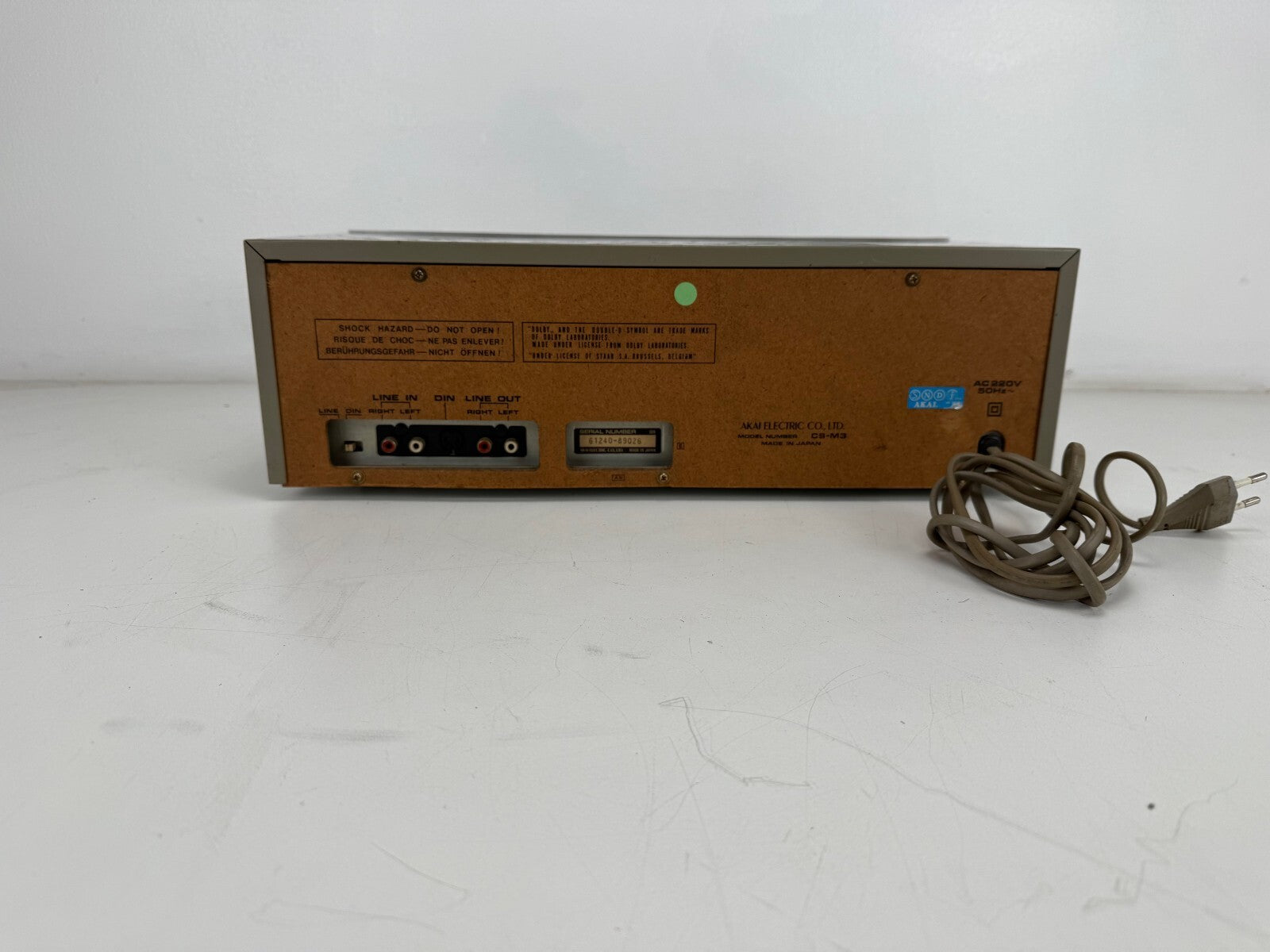 Akai Model CS - M3 Stereo Cassette Deck