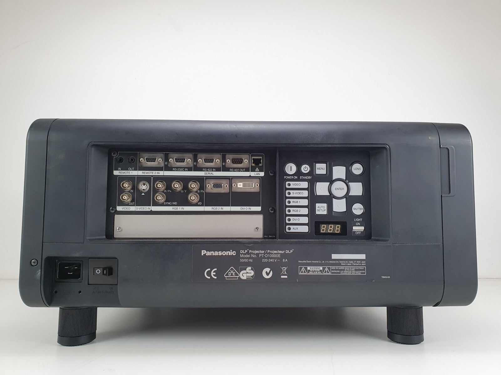 Panasonic PT-D1000E Big projector in flightcase, with flight frame, ET-D75LE2