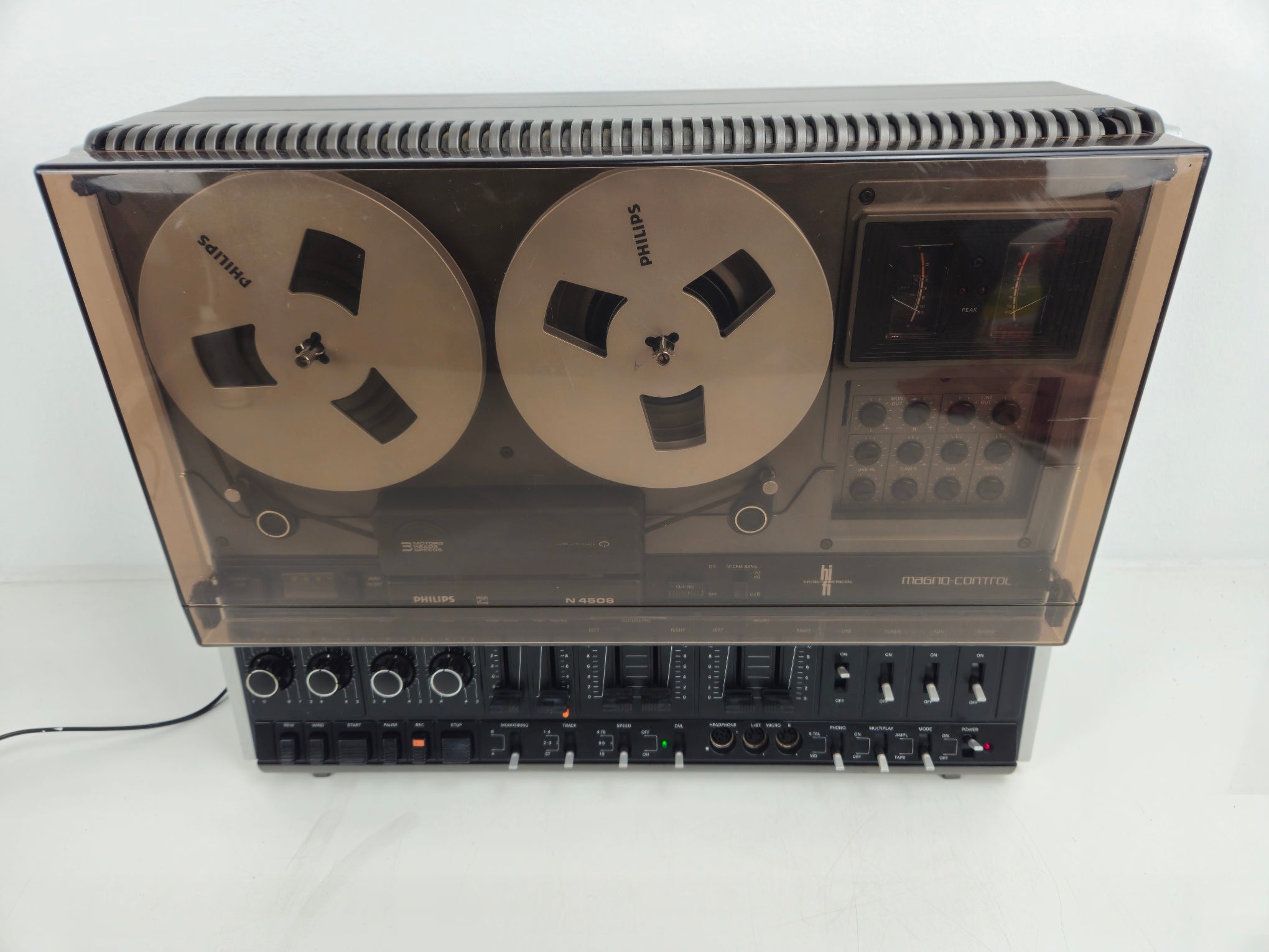 Philips - N4506 - Stereo Tape Deck - Dust Cover