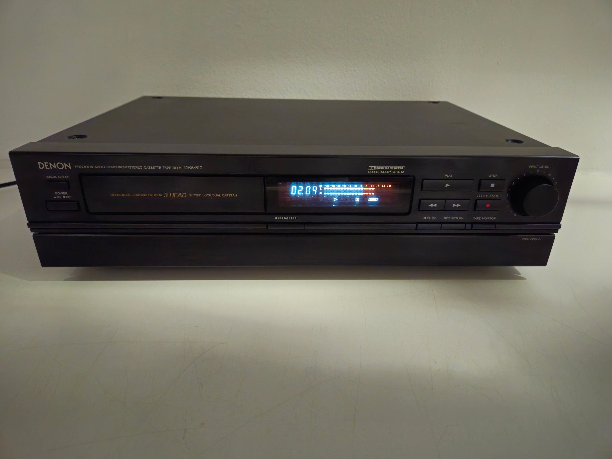 Denon - DRS-810 - Stereo 3 Head Cassette Deck - Horizontal Loading