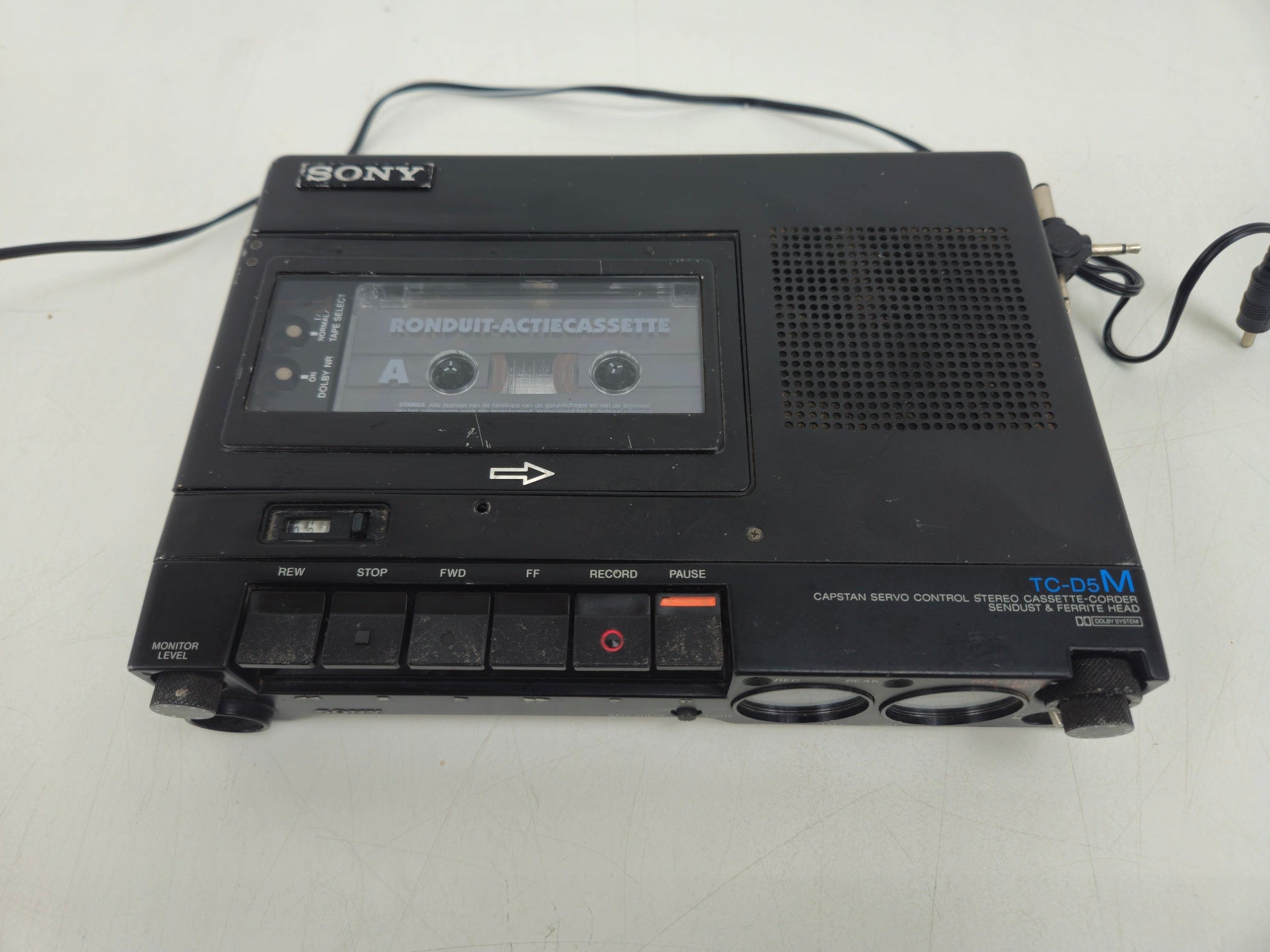 Sony - TC-D5M - Portable Stereo (Pro-audio) Tape Recorder - Serviced (New Belts)