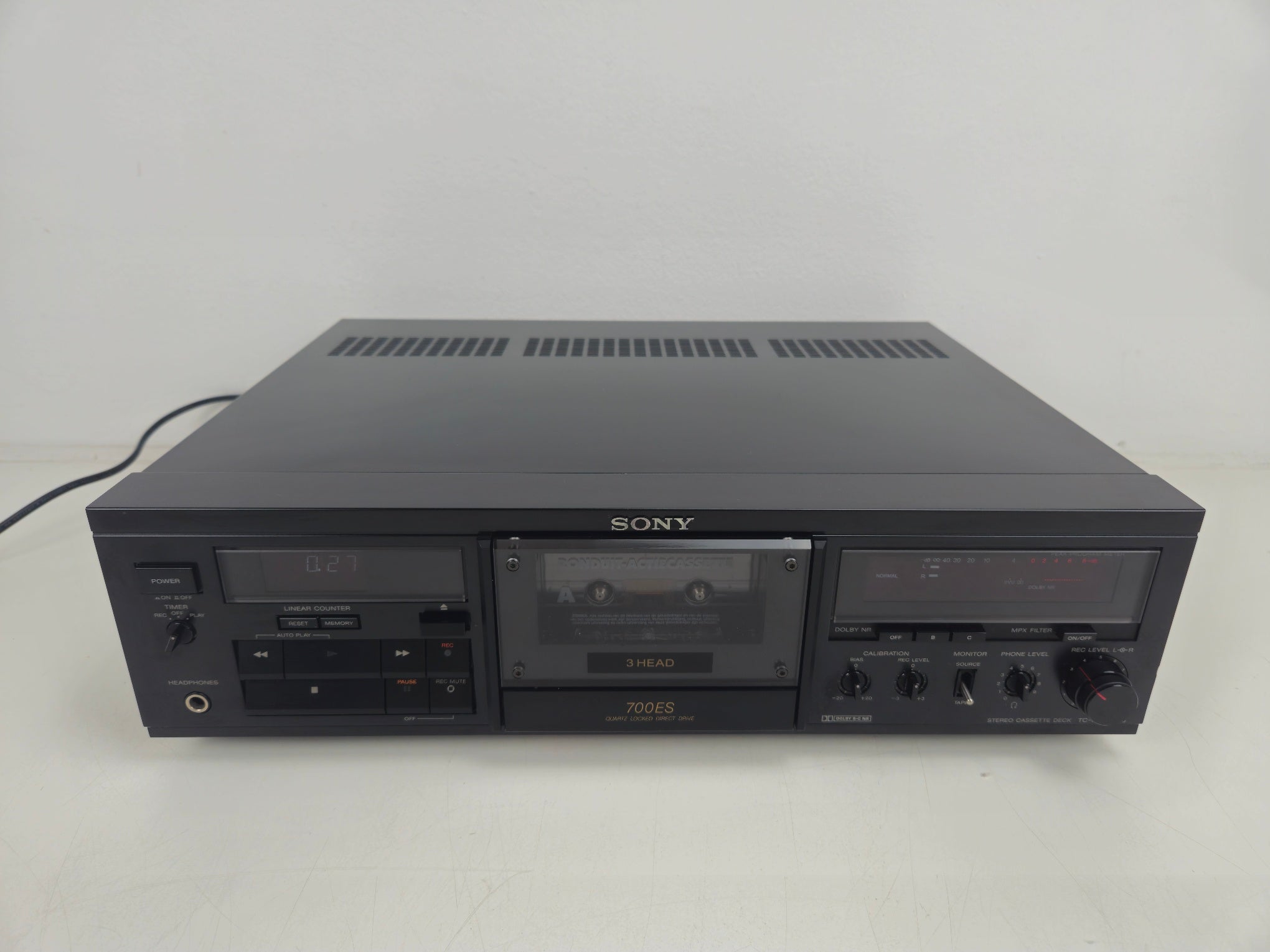 Sony - K700 ES - Stereo Cassette Deck - ES-Series - Serviced (New Belts)