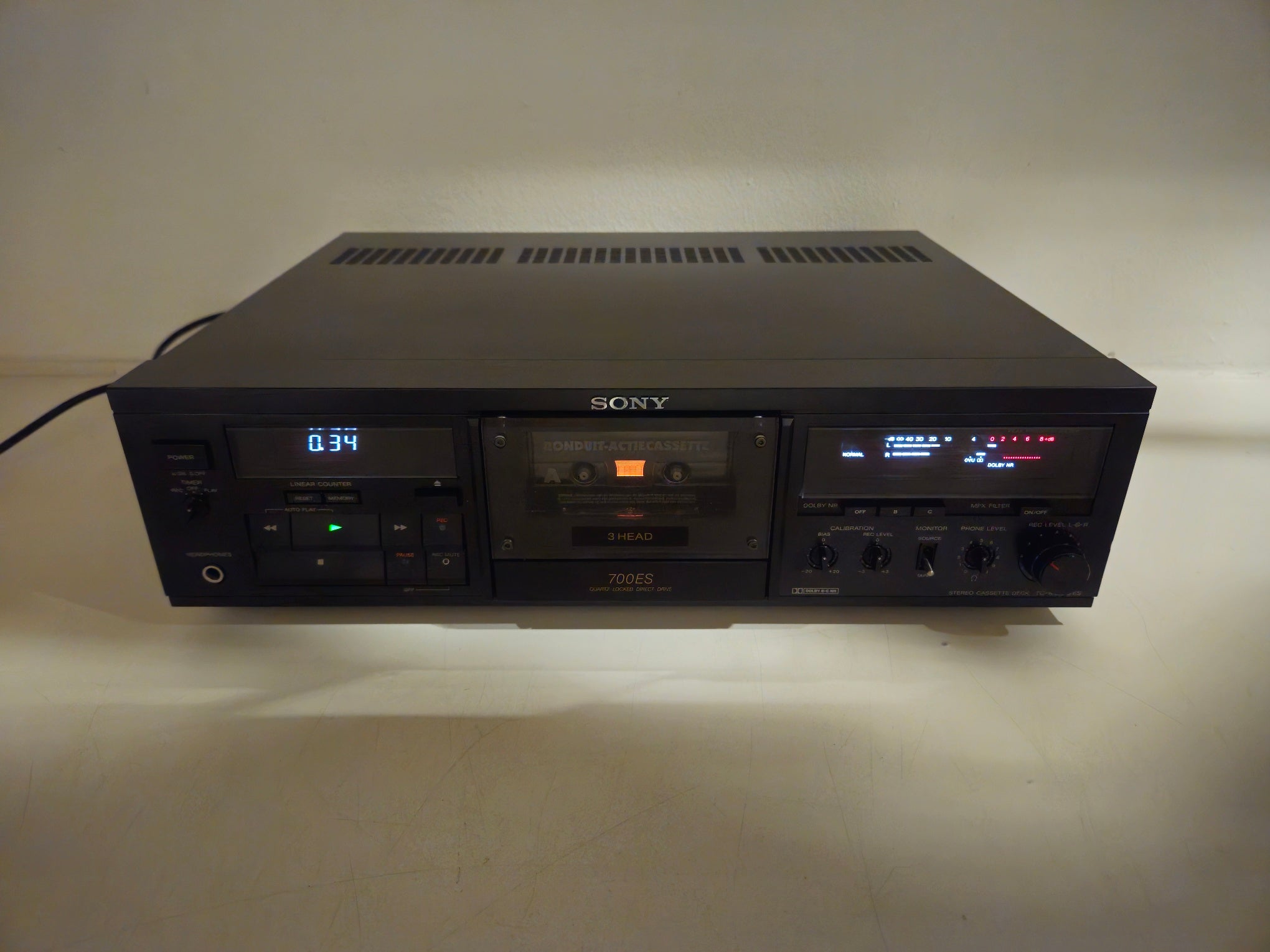 Sony - K700 ES - Stereo Cassette Deck - ES-Series - Serviced (New Belts)