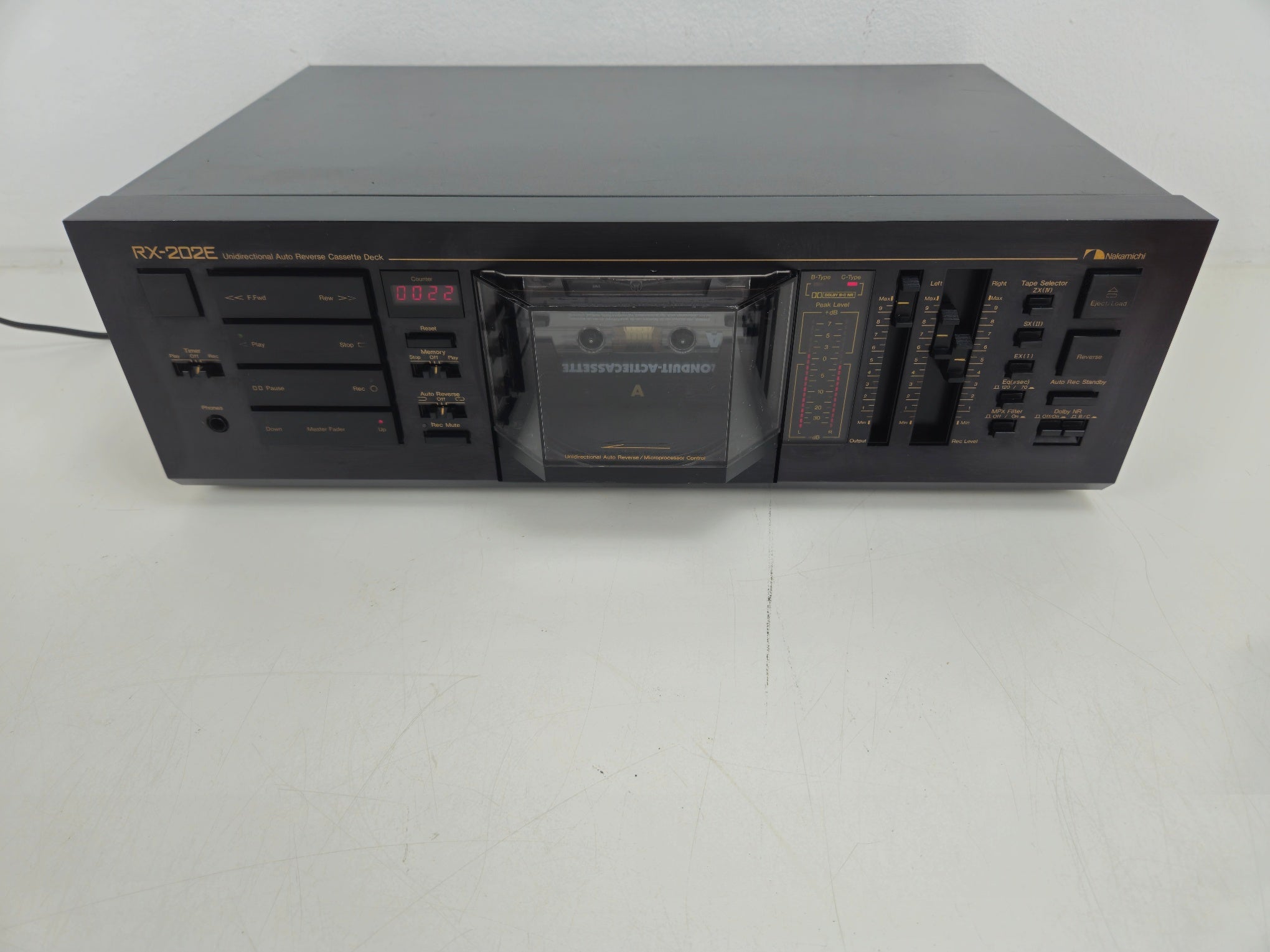 Nakamichi - RX-202E - Auto Reverse Stereo Cassette Deck - Serviced