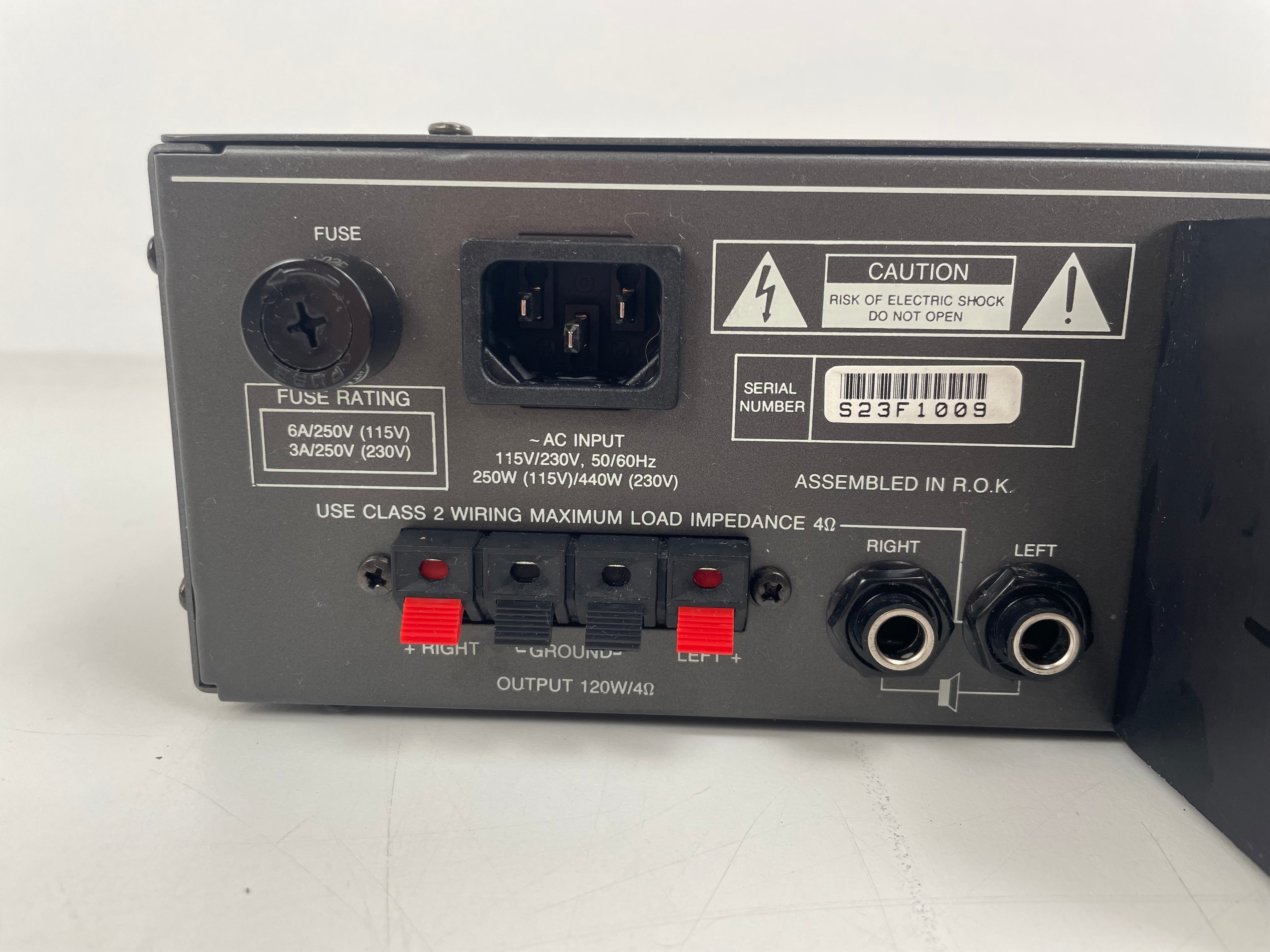 Samson Servo 240 Studio Amplifier - 120 W