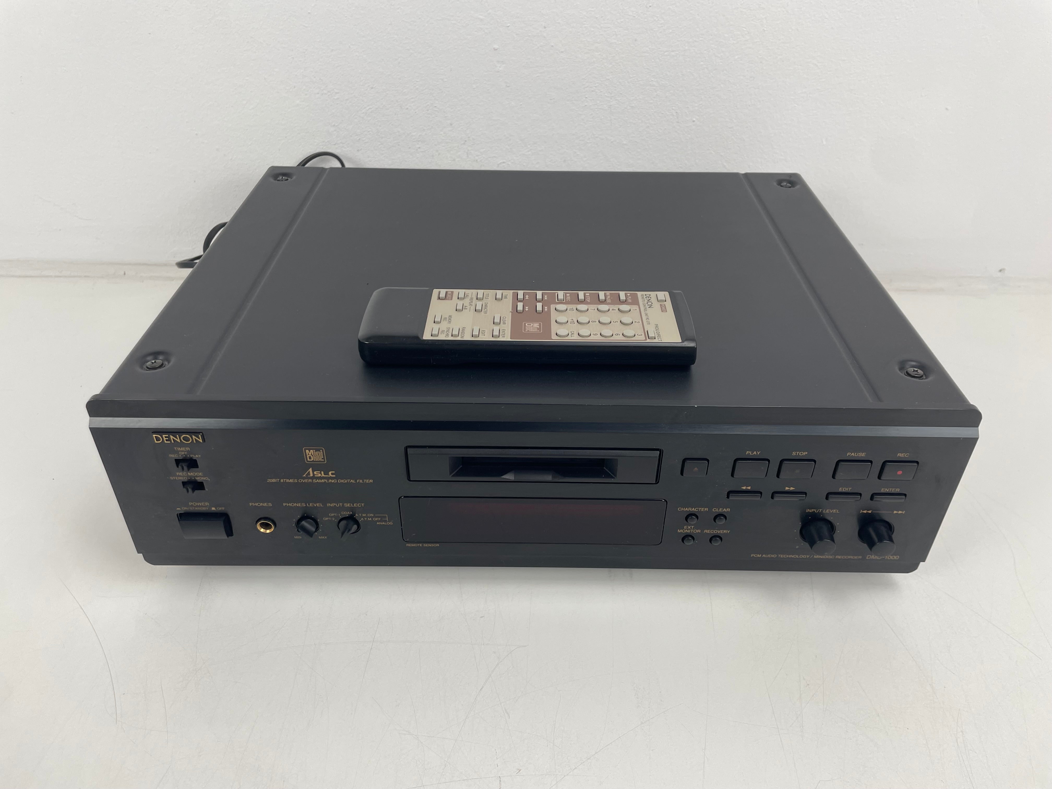 Denon - DMD-1000 - MiniDisc Recorder - Inc. Remote