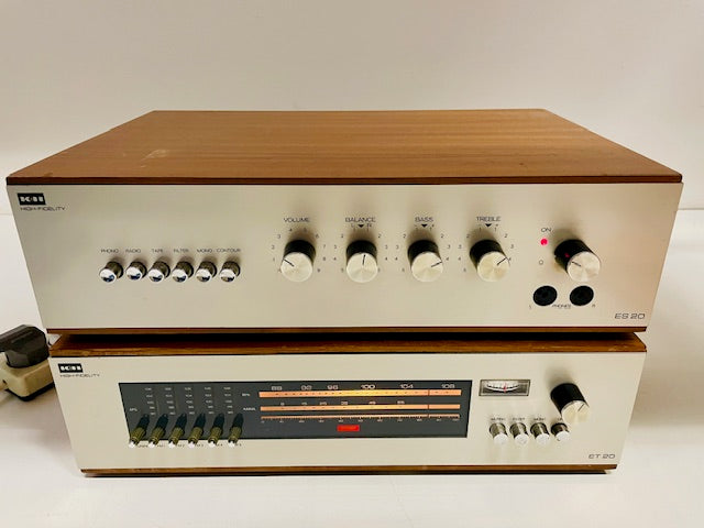 Klein & Hummel ES 20+ET20 stereo versterker + AM/FM-tuner set