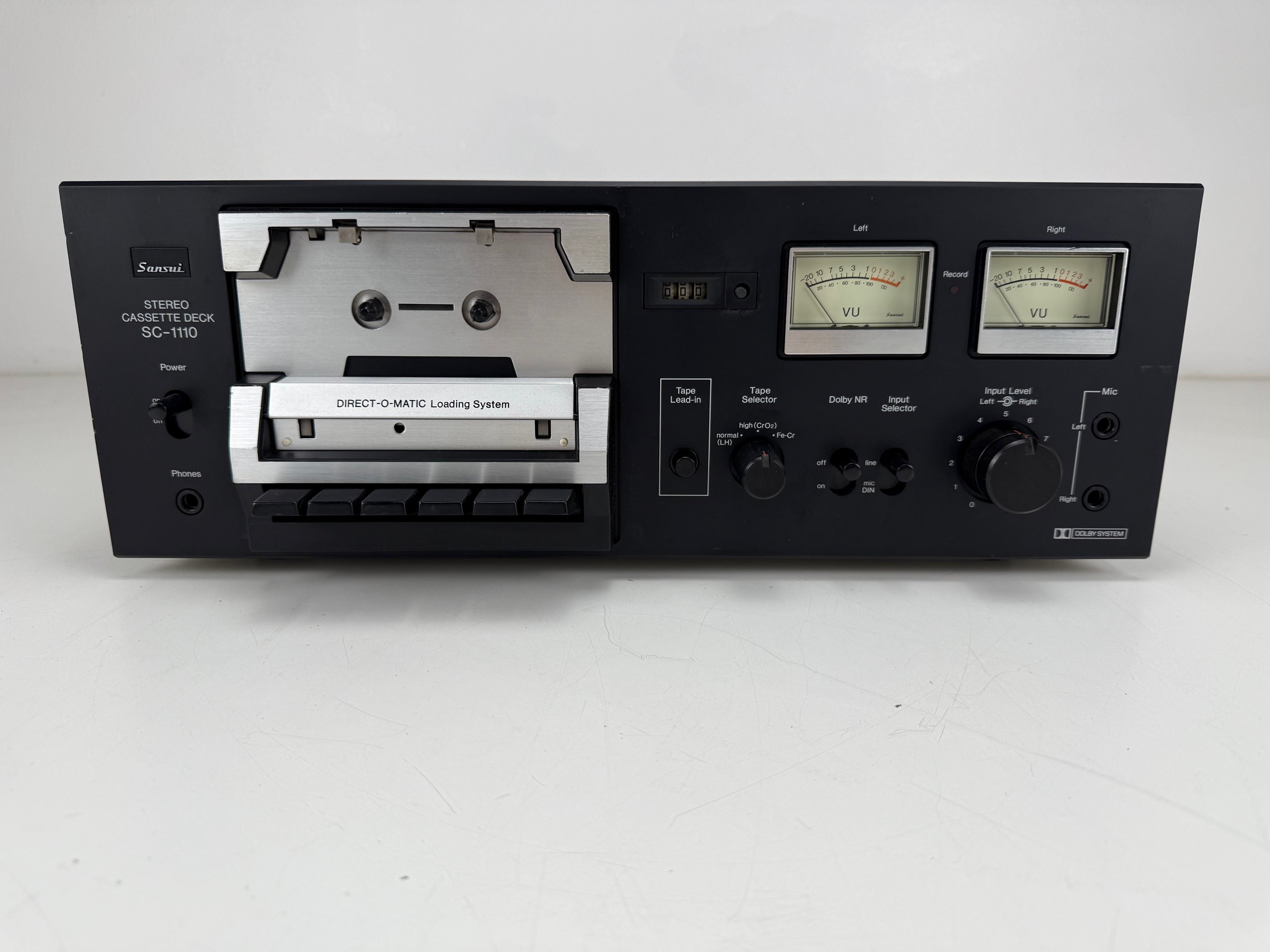 Sansui SC-1110 stereo cassettedeck met handleiding