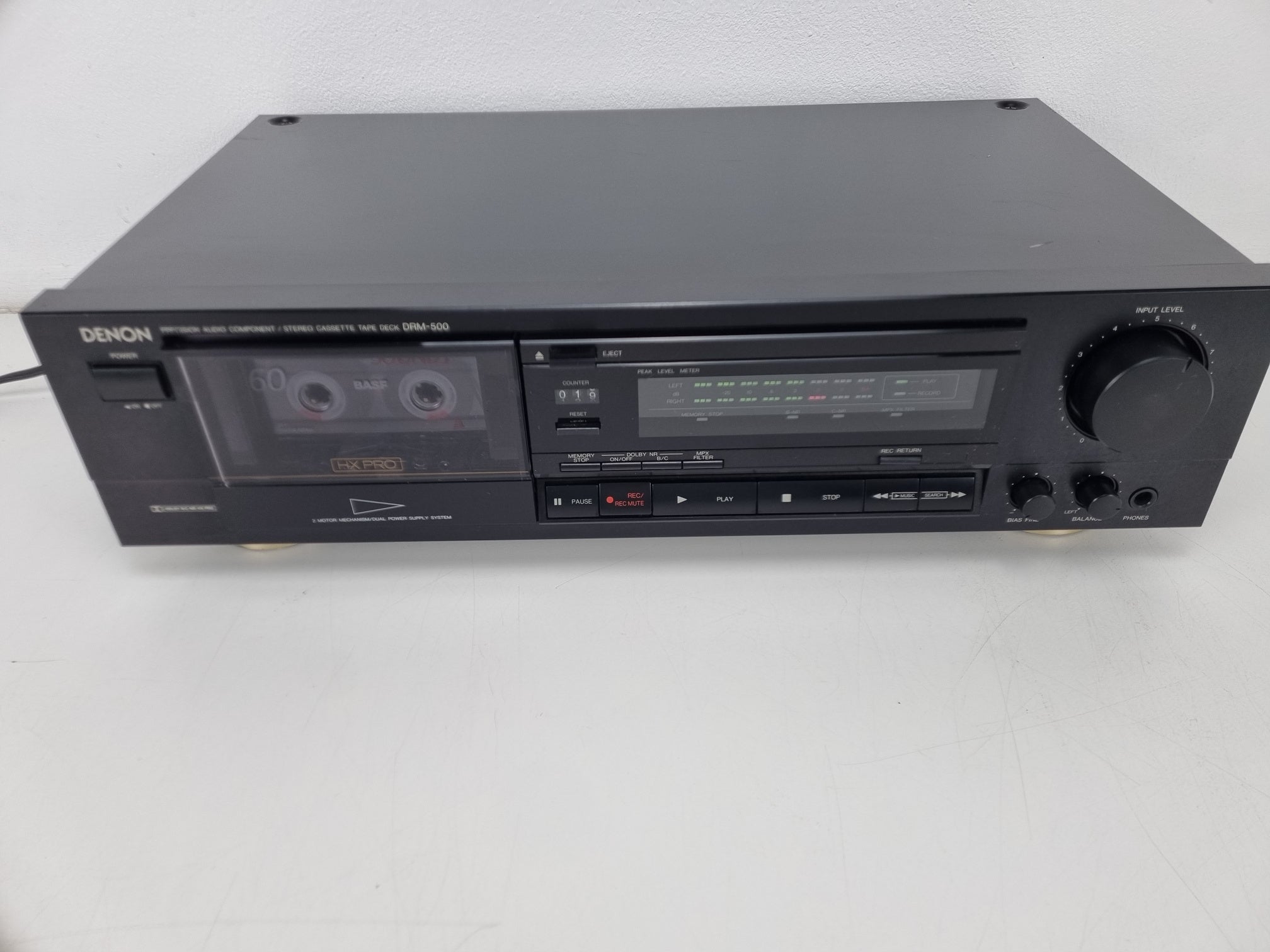 Denon DRM-500 stereo cassettedeck met 2 koppen - Nieuwe riemen