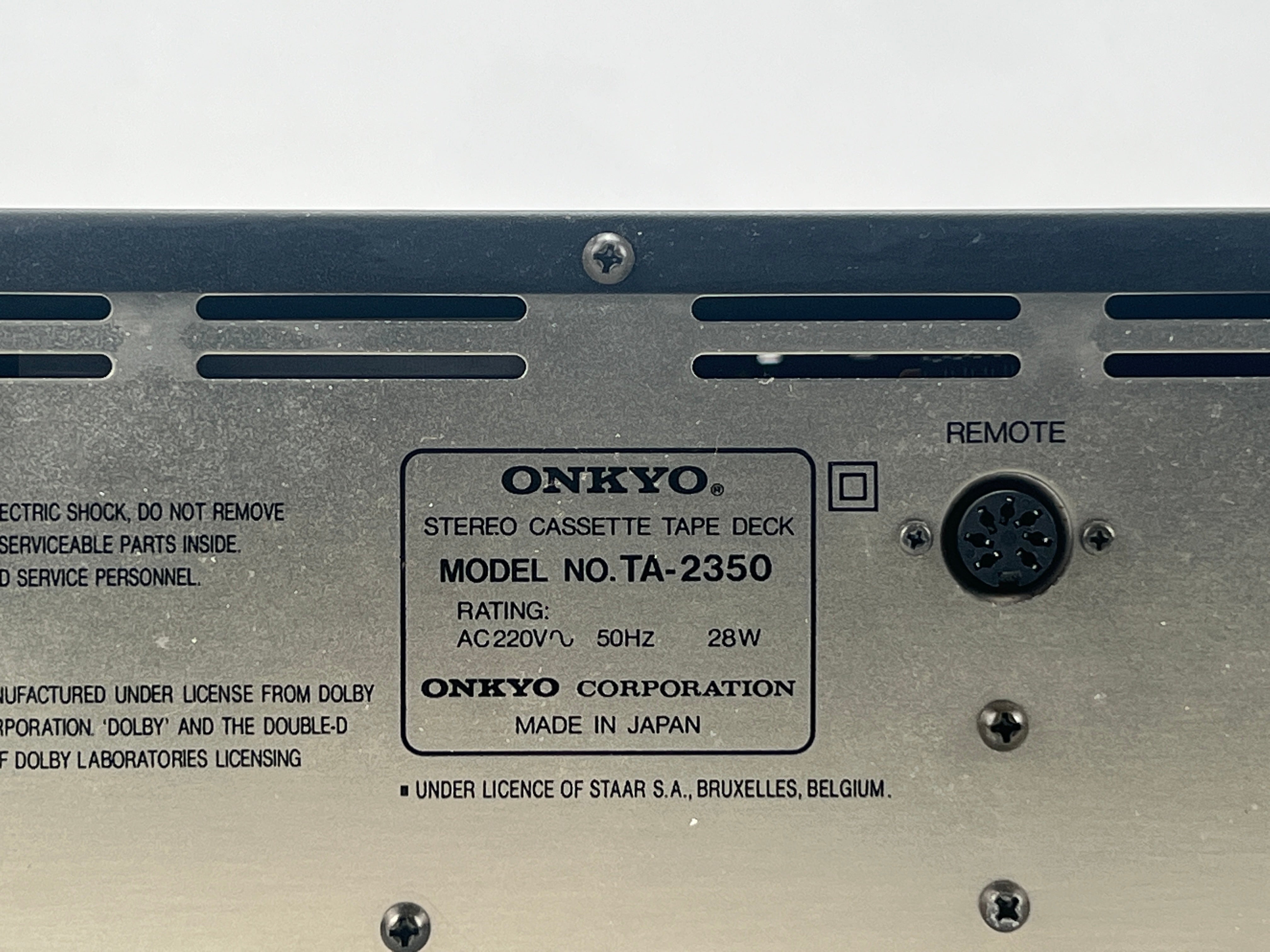 Onkyo TA-2350 - Cassette Deck