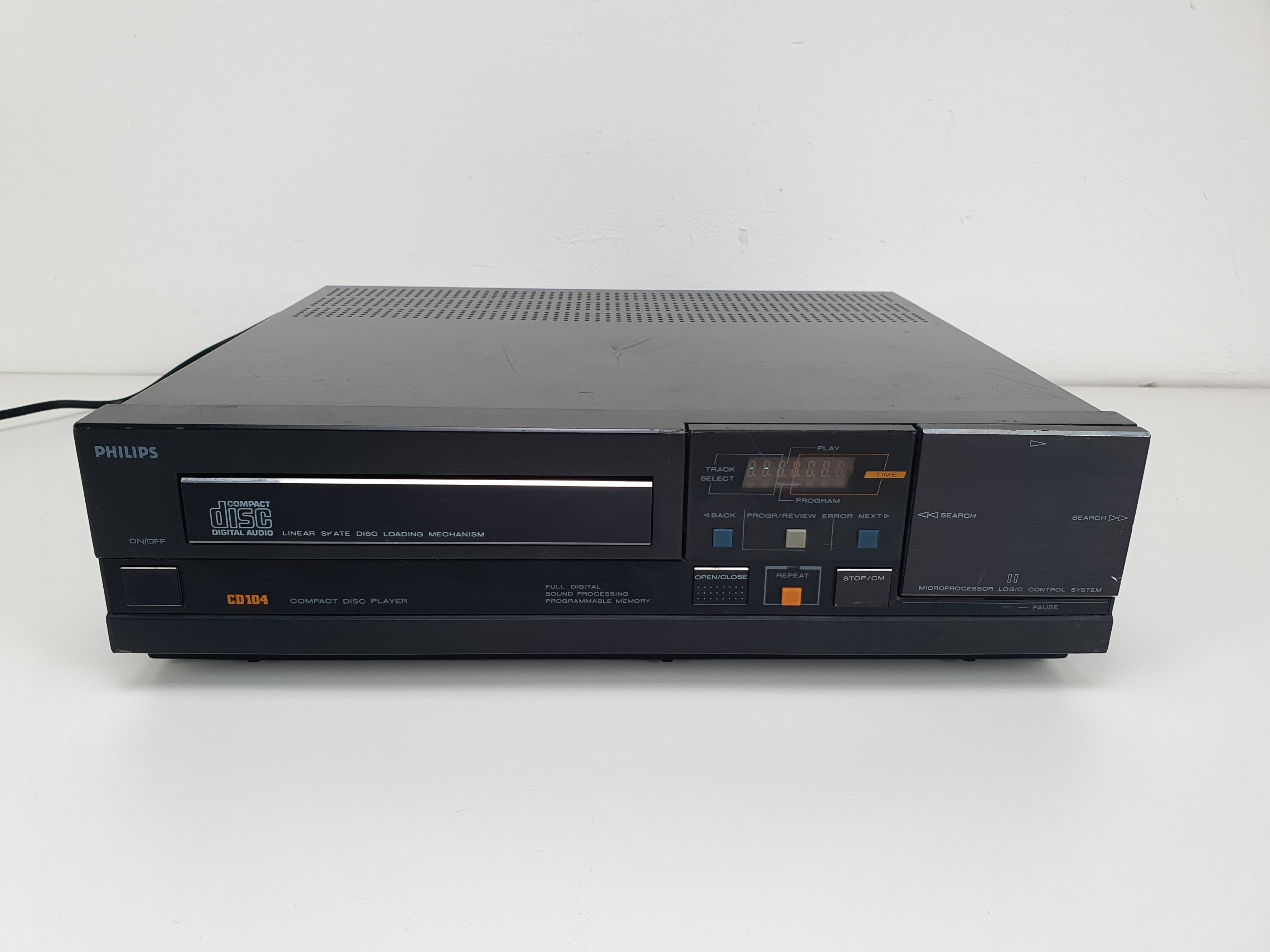 Philips CD104 Vintage cd-speler - Zwart - Volledig werkend