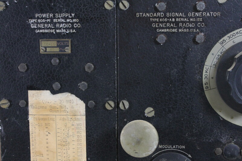 General Radio 1930's Standard Signal Generator Type 605-AB