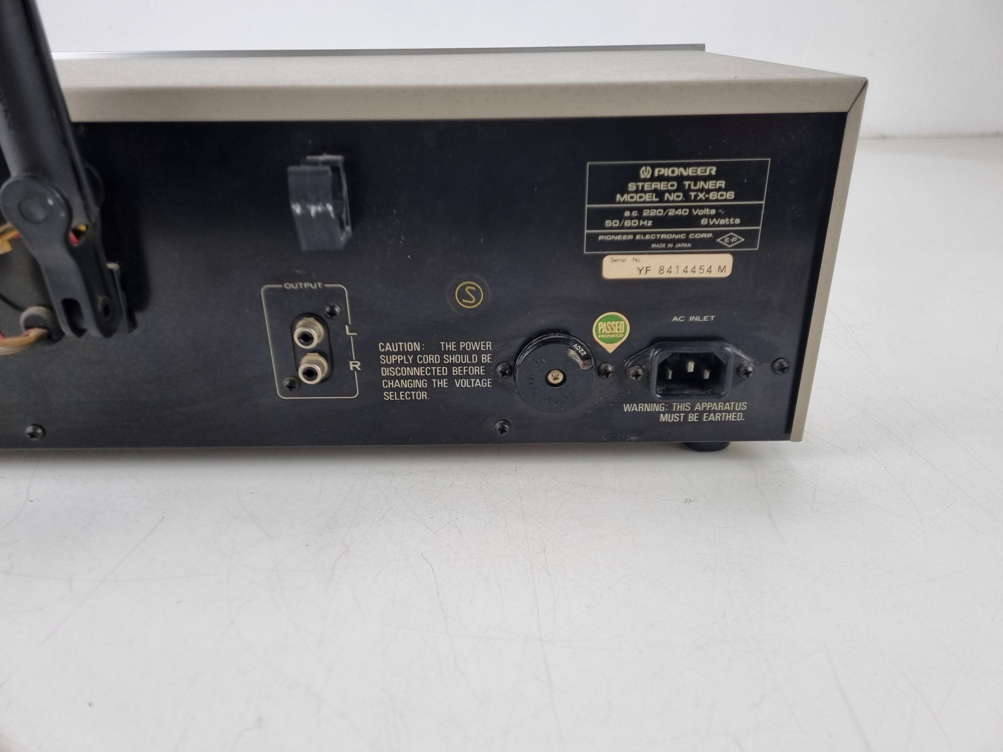 Pioneer TX-606 Tuner - New Lights