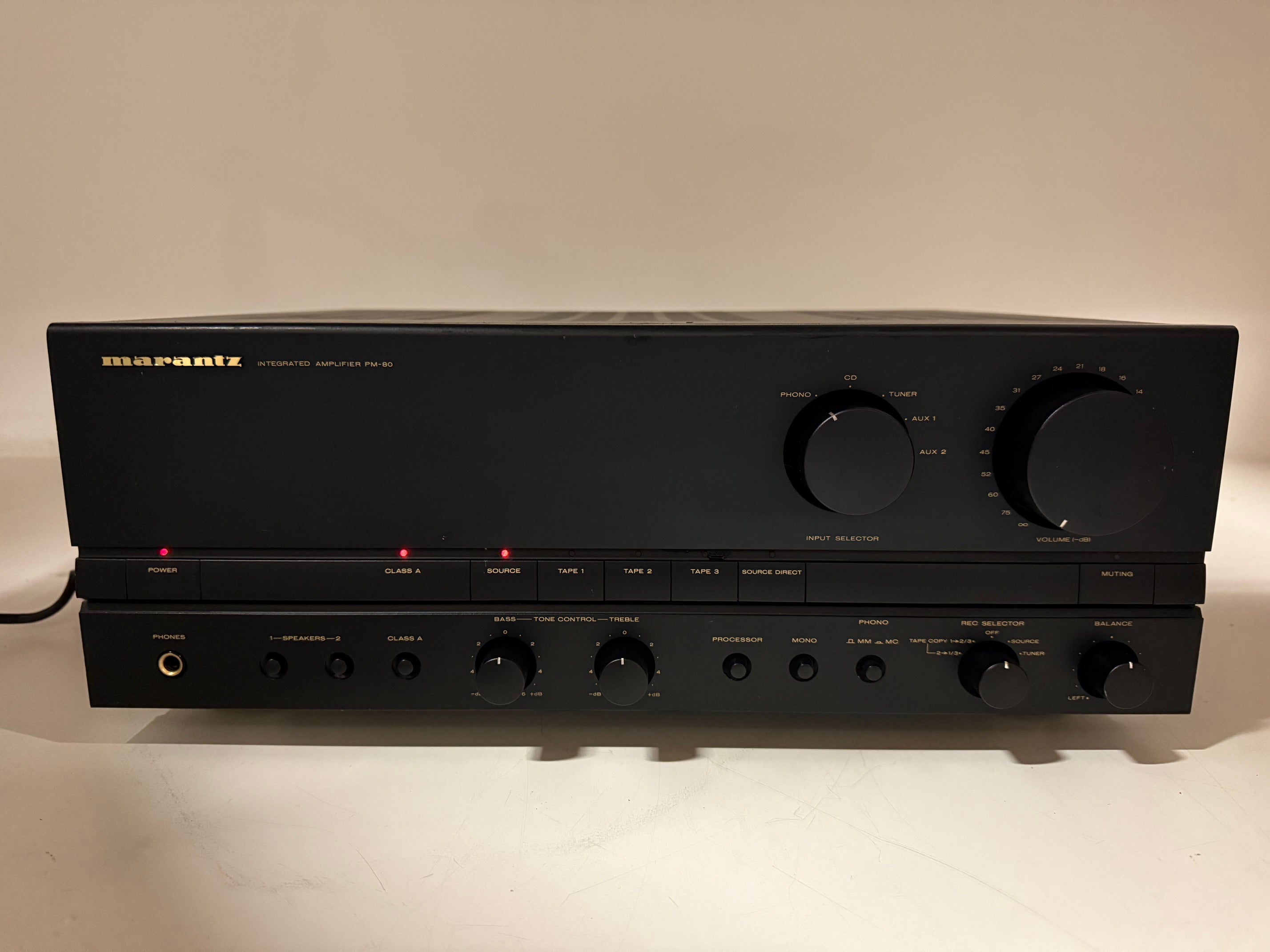 Marantz PM - 80 Stereo Integrated Amplifier - Partially Recapped - Serviced