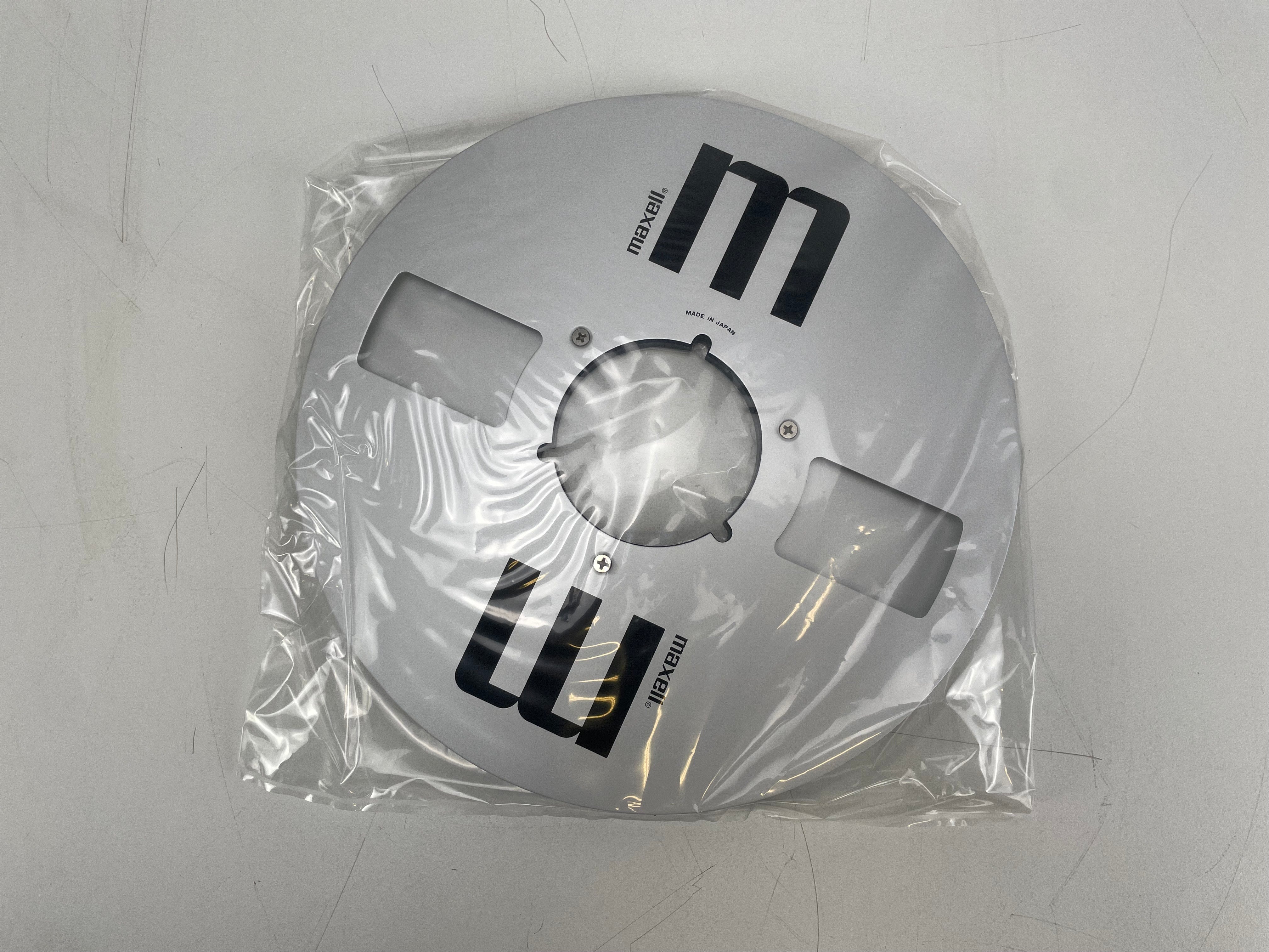 Maxell MR-10 metalen reel – Nieuw en verzegeld, originele koffer, NOS vintage reel-to-reel 10,5”