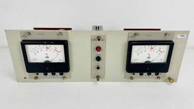 Siemens Sitral C71249-A76-A6 Pro Audio Stereo VU Meters Set - With N224 Power supply