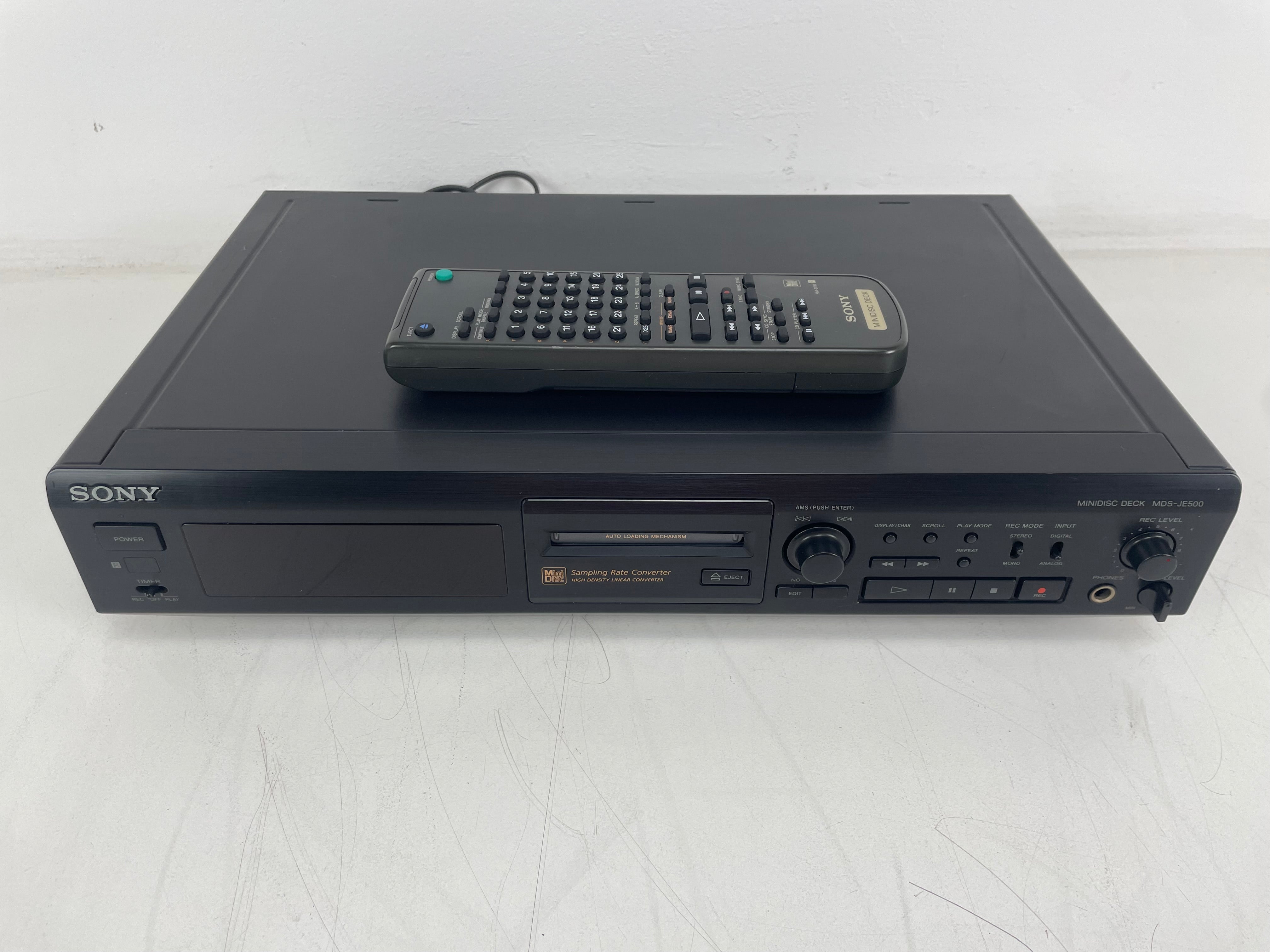 Sony - MDS-JE500 - MiniDisc Deck - Inc. Remote