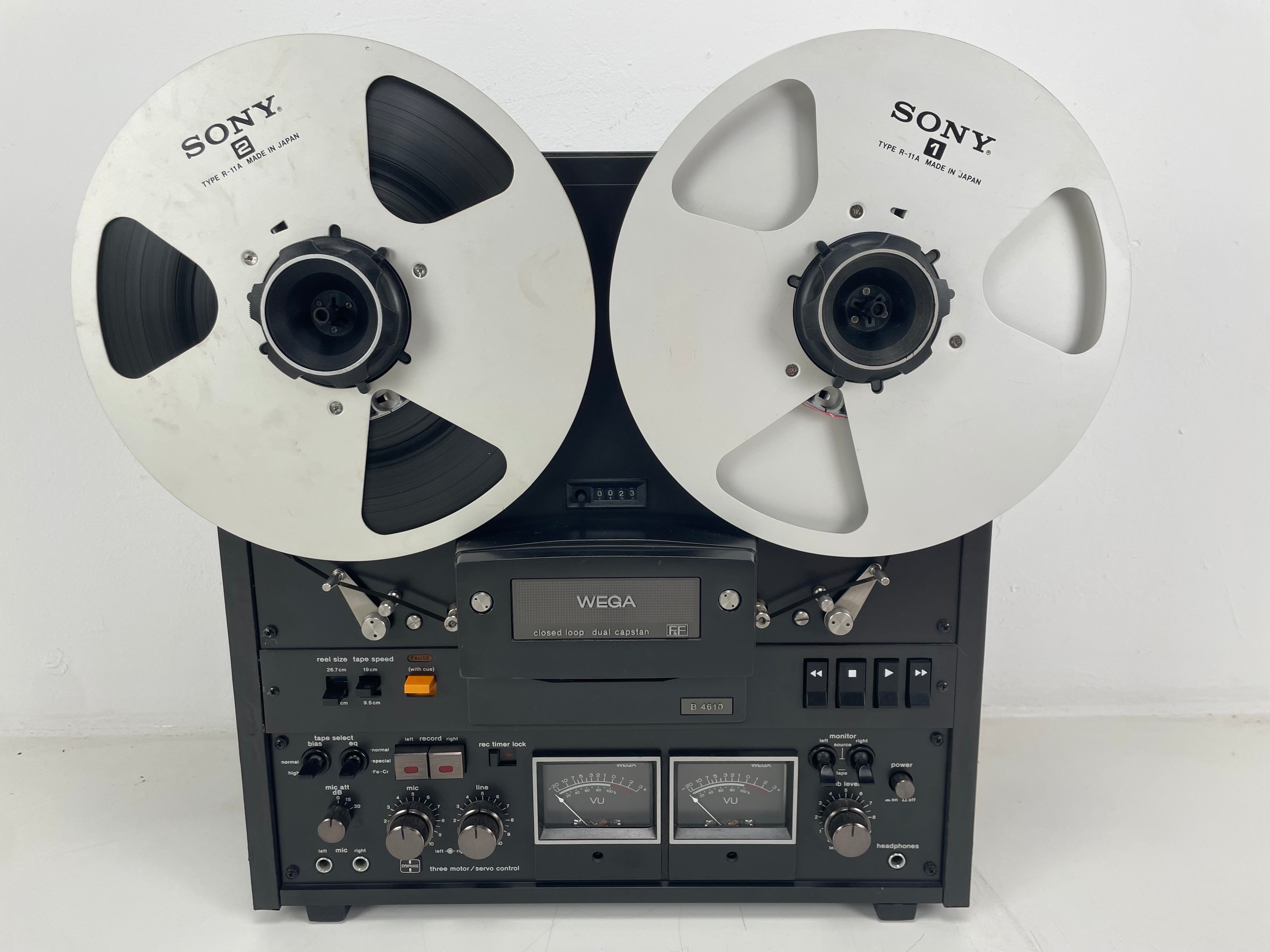 Wega (Sony) - B4610 - Reel to Reel Recorder - Closed Loop System - Dual Capstan