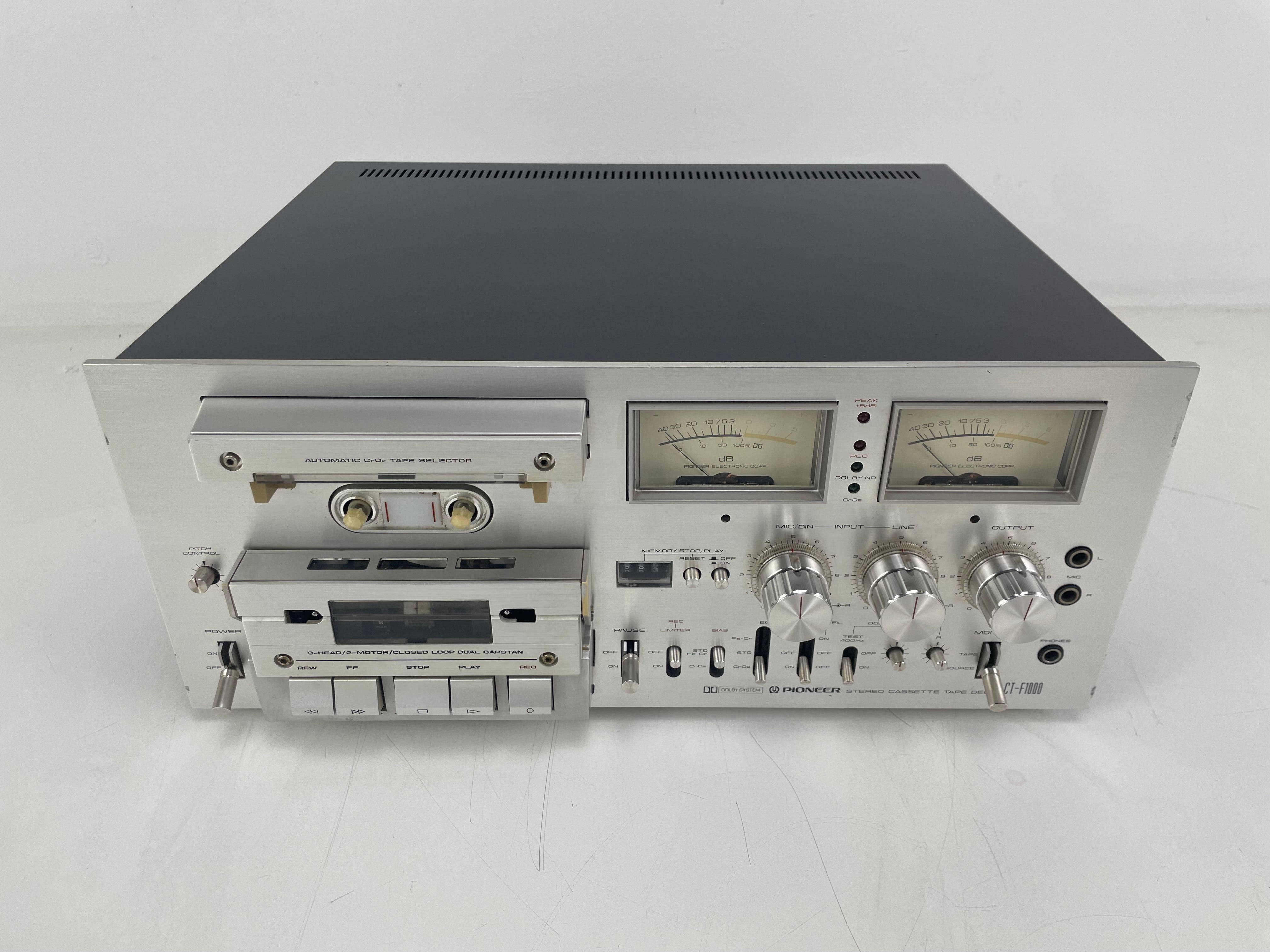 Pioneer - CT-F1000 - Stereo Cassette deck - Dual Capstan / 3-Head - Serviced (+ Schematics)