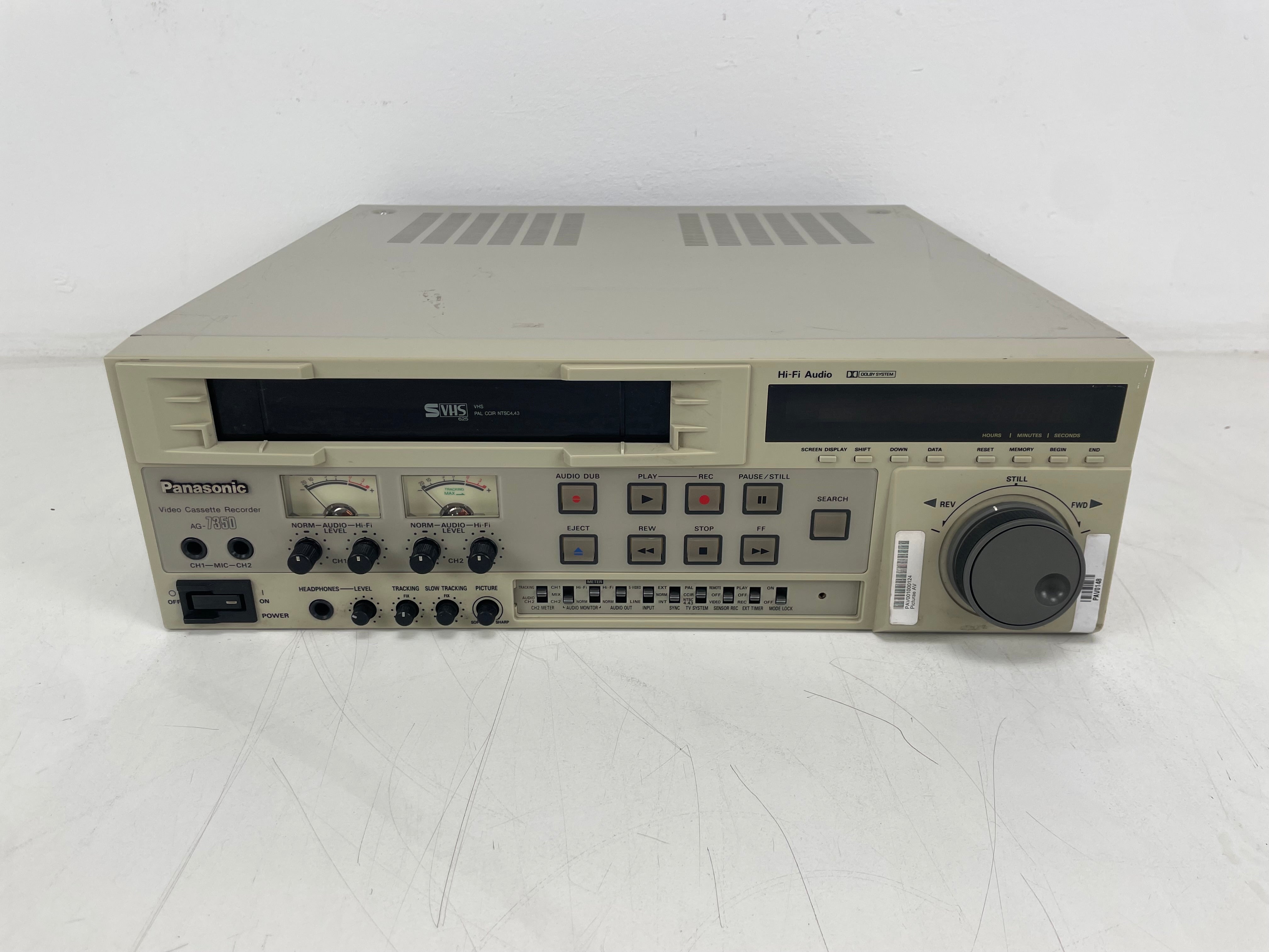 Panasonic - AG-7350 - SVHS - Video Cassette Recorder - Fully Serviced