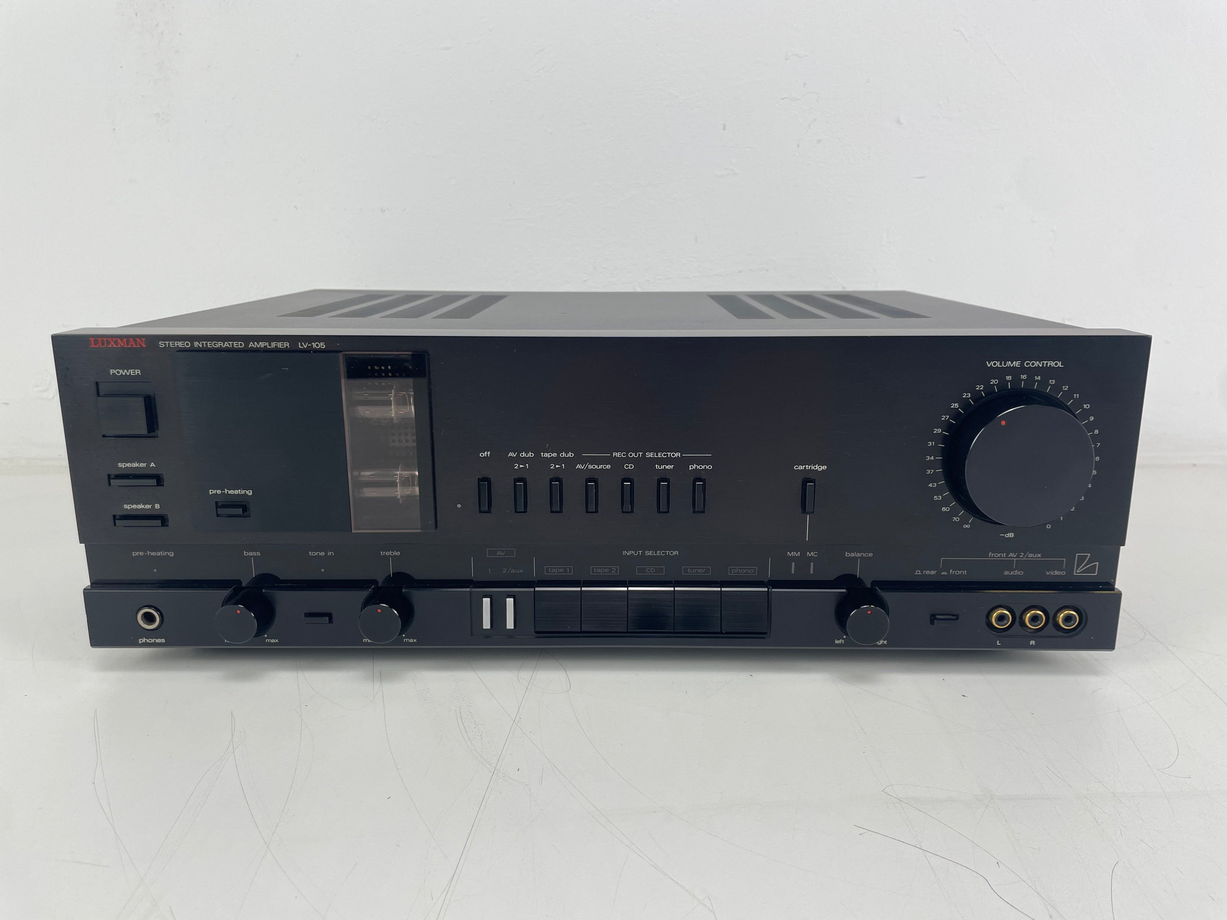 Luxman - LV-105 - Stereo Integrated Amplifier - Inc. Original Box/Manual - Mint - Serviced (Repaired)