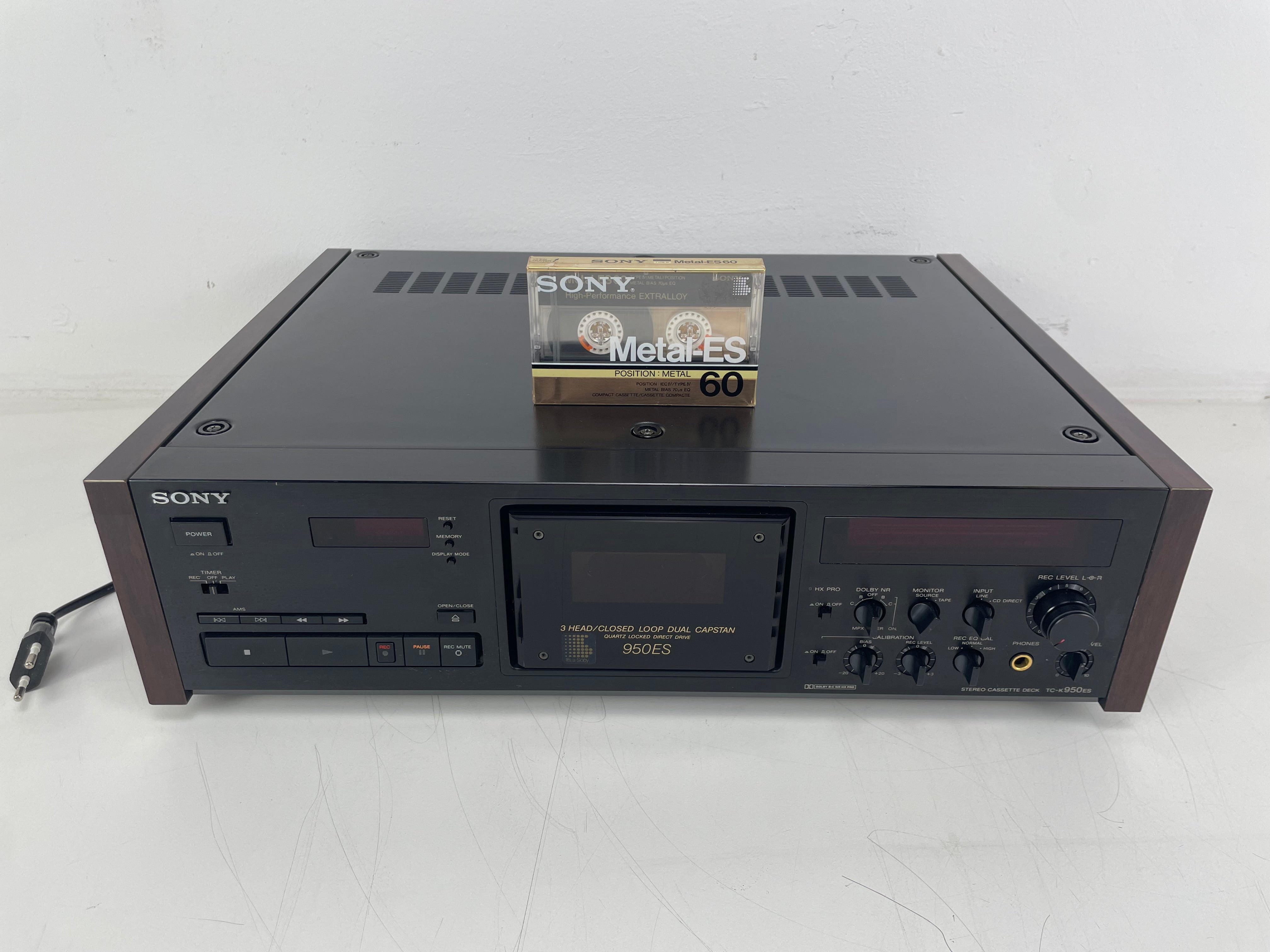 Sony - TC-K950ES - 3-Head - Stereo Cassette Deck - ES-Series - Inc. New Sony Metal Tape - Serviced (Repaired/Recapped))
