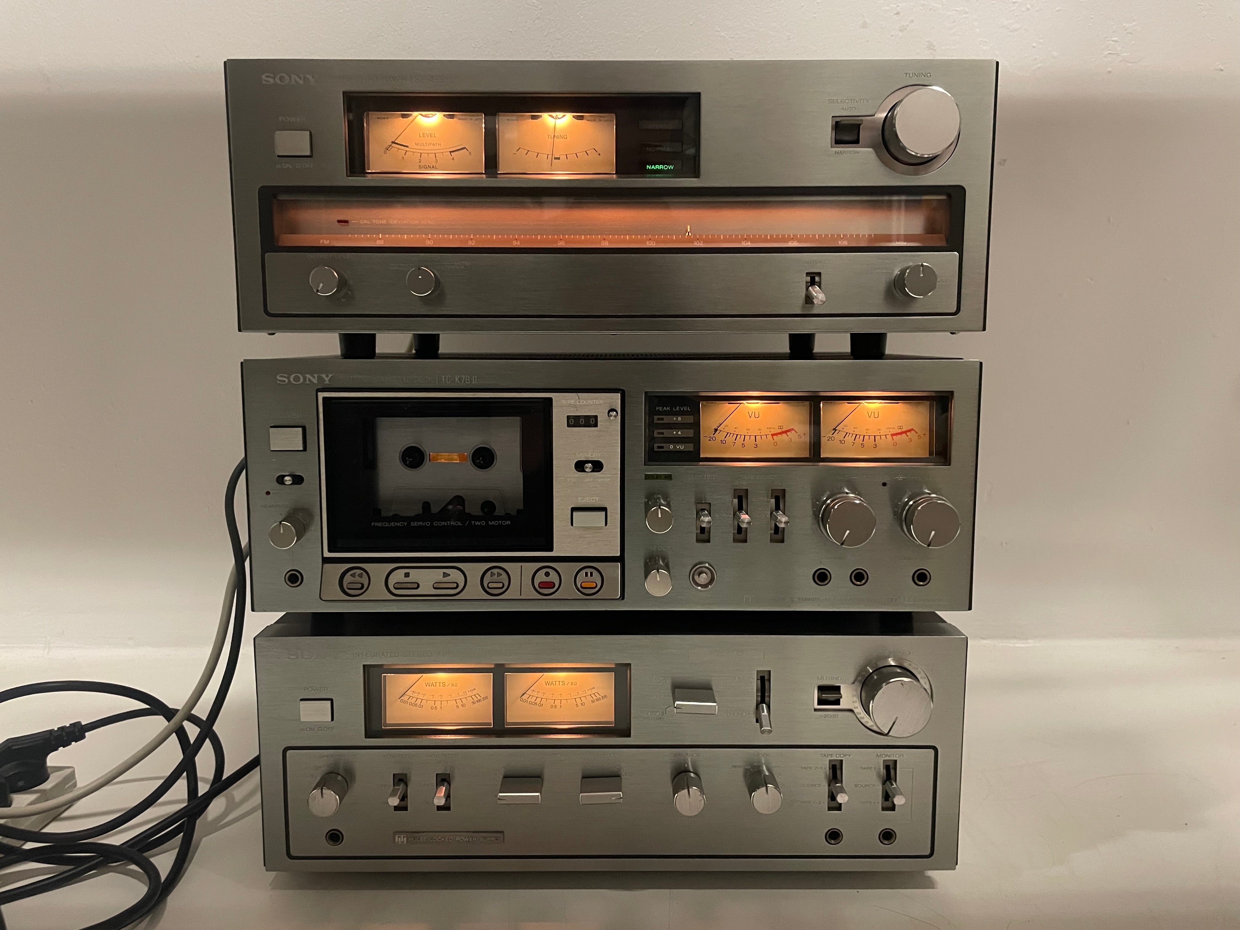 Sony - ST-A6B/TC-K7B 2/TA-F6B - Amplifier/Tuner/Tape Deck - Serviced (New Belts/Recapped)
