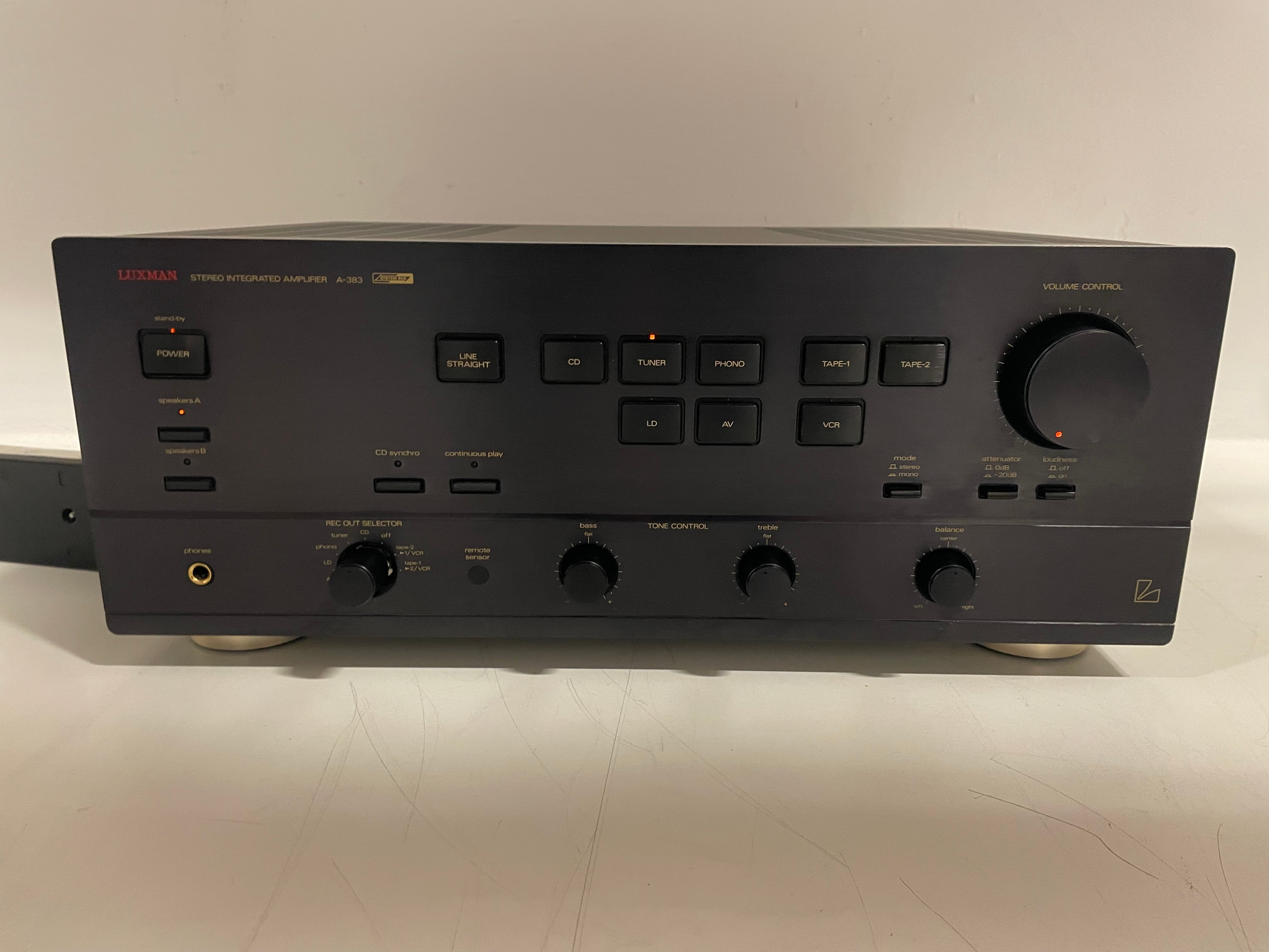Luxman - A-383 - Stereo Integrated Amplifier - Inc. Remote - Serviced (Repaired)