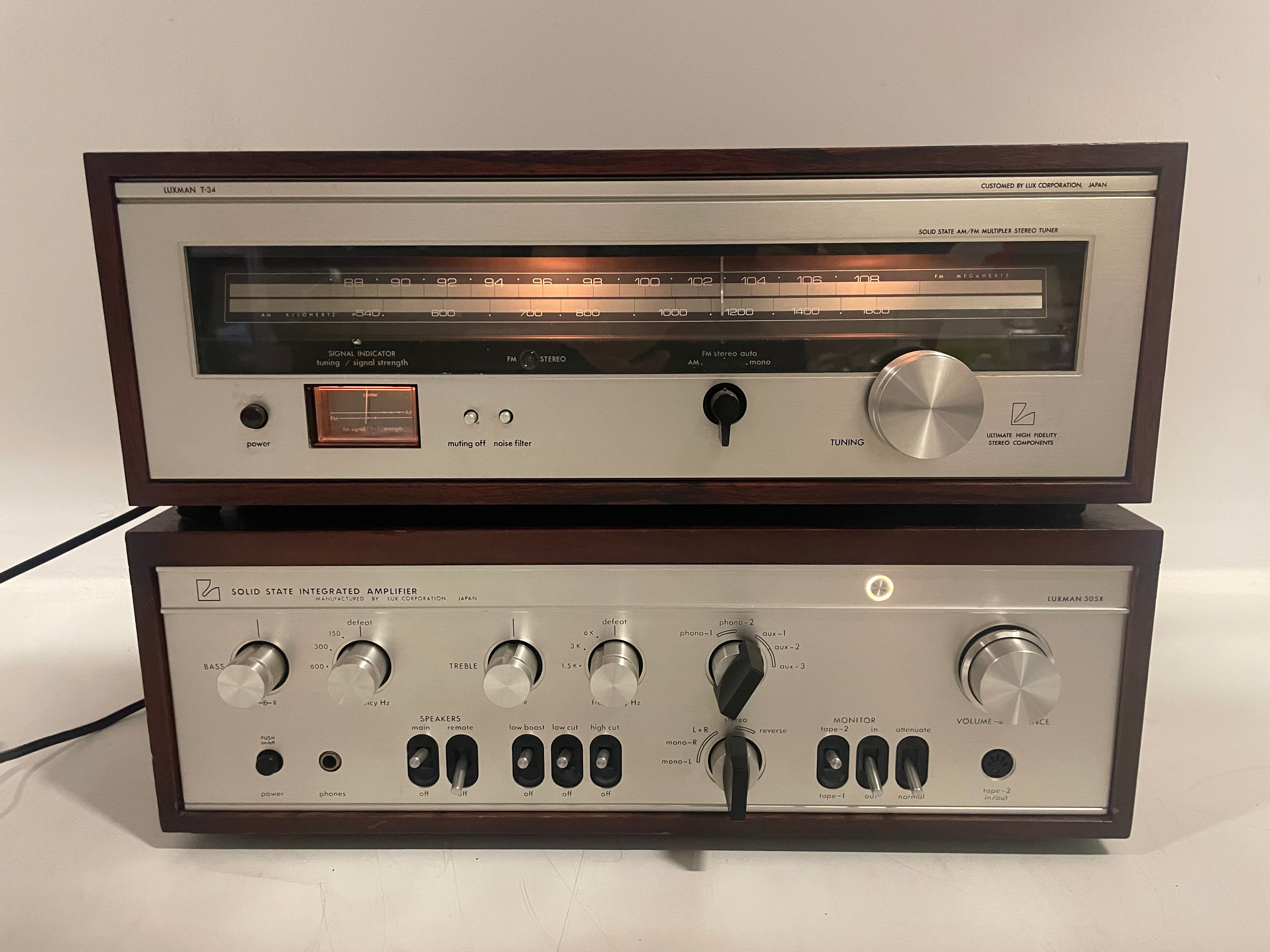 Luxman - SQ-505X/T34 - Stereo Amplifier/Tuner - Set - Used in Amsterdam Empire