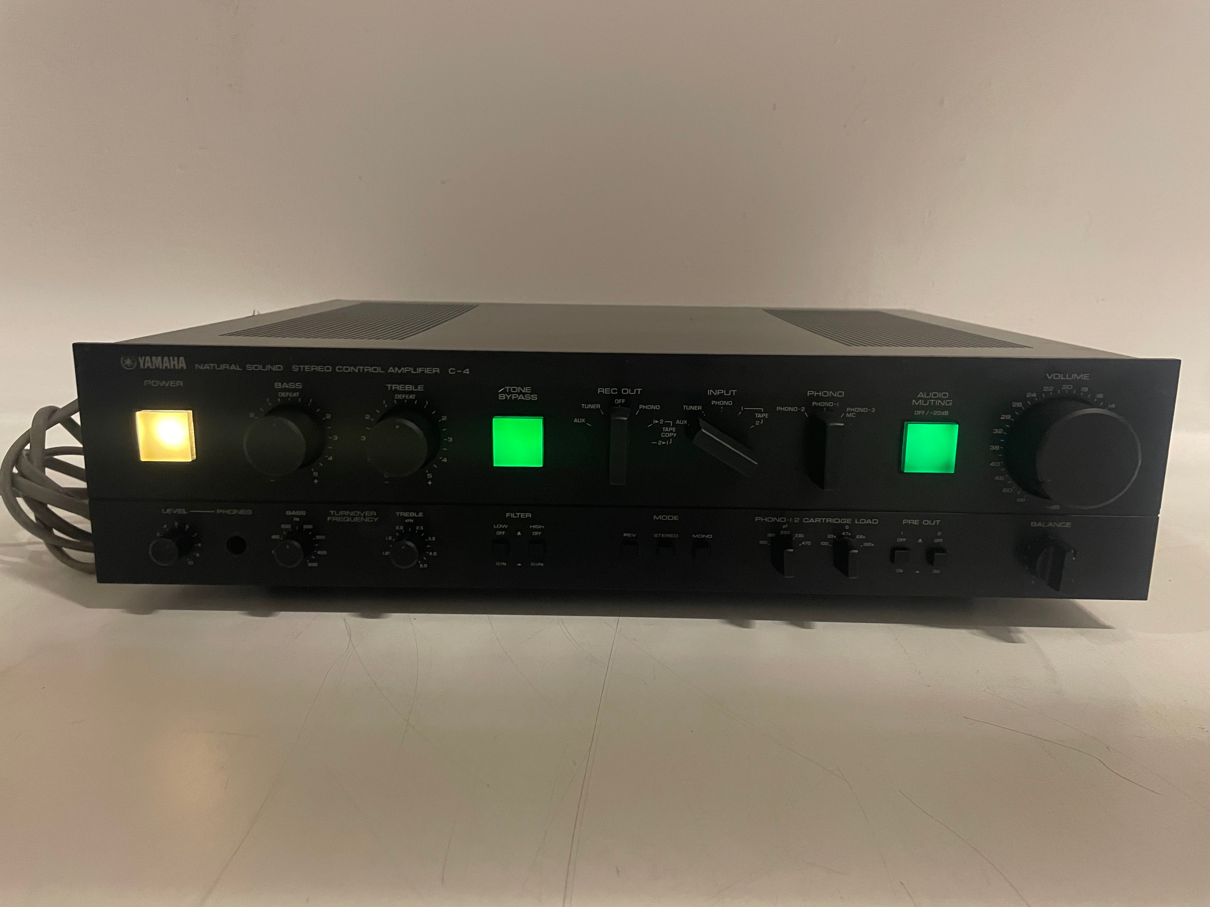 Yamaha - C-4 - Stereo Control Amplifier - Pre-Amplifier - Serviced (Repaired)