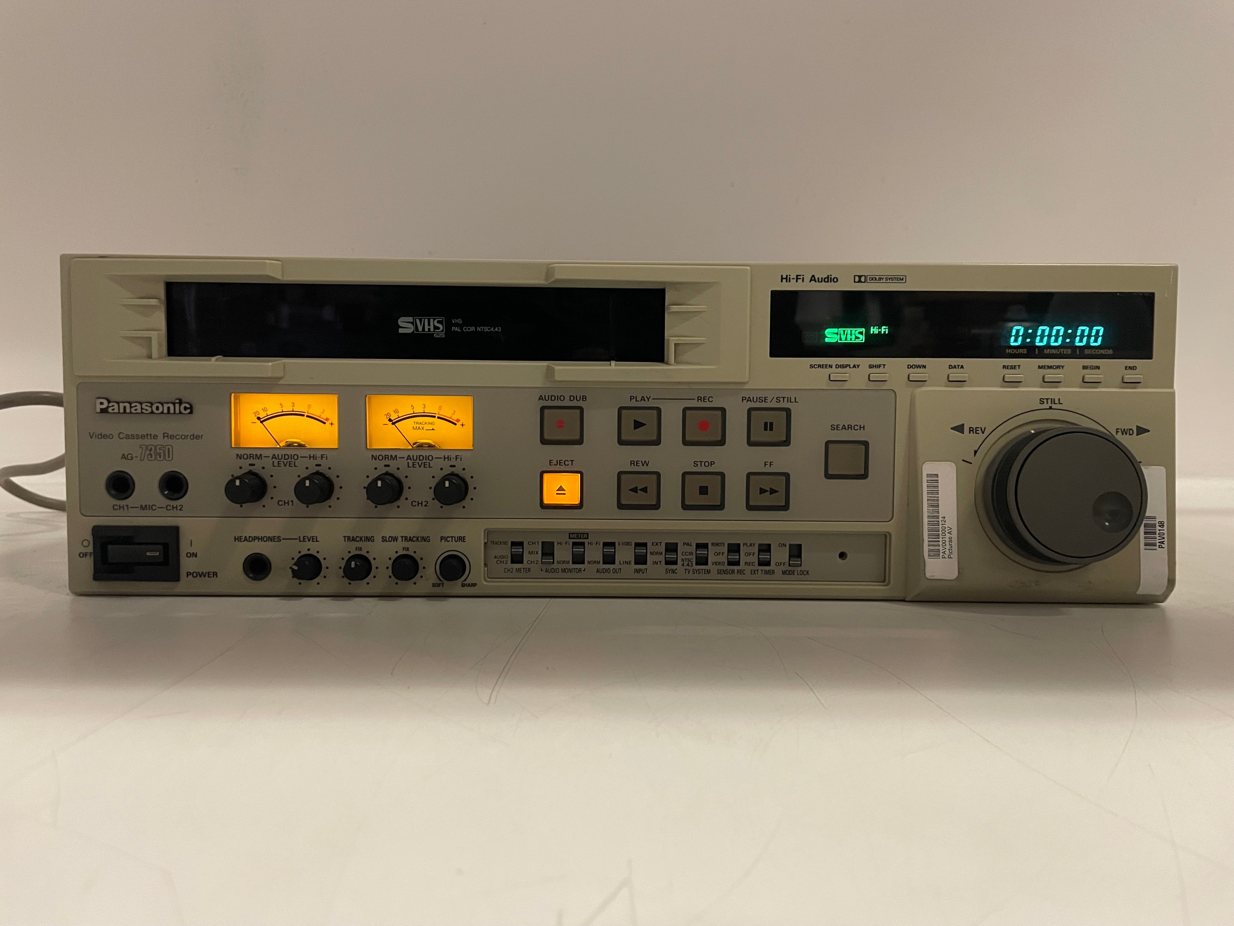 Panasonic - AG-7350 - SVHS - Video Cassette Recorder - Fully Serviced