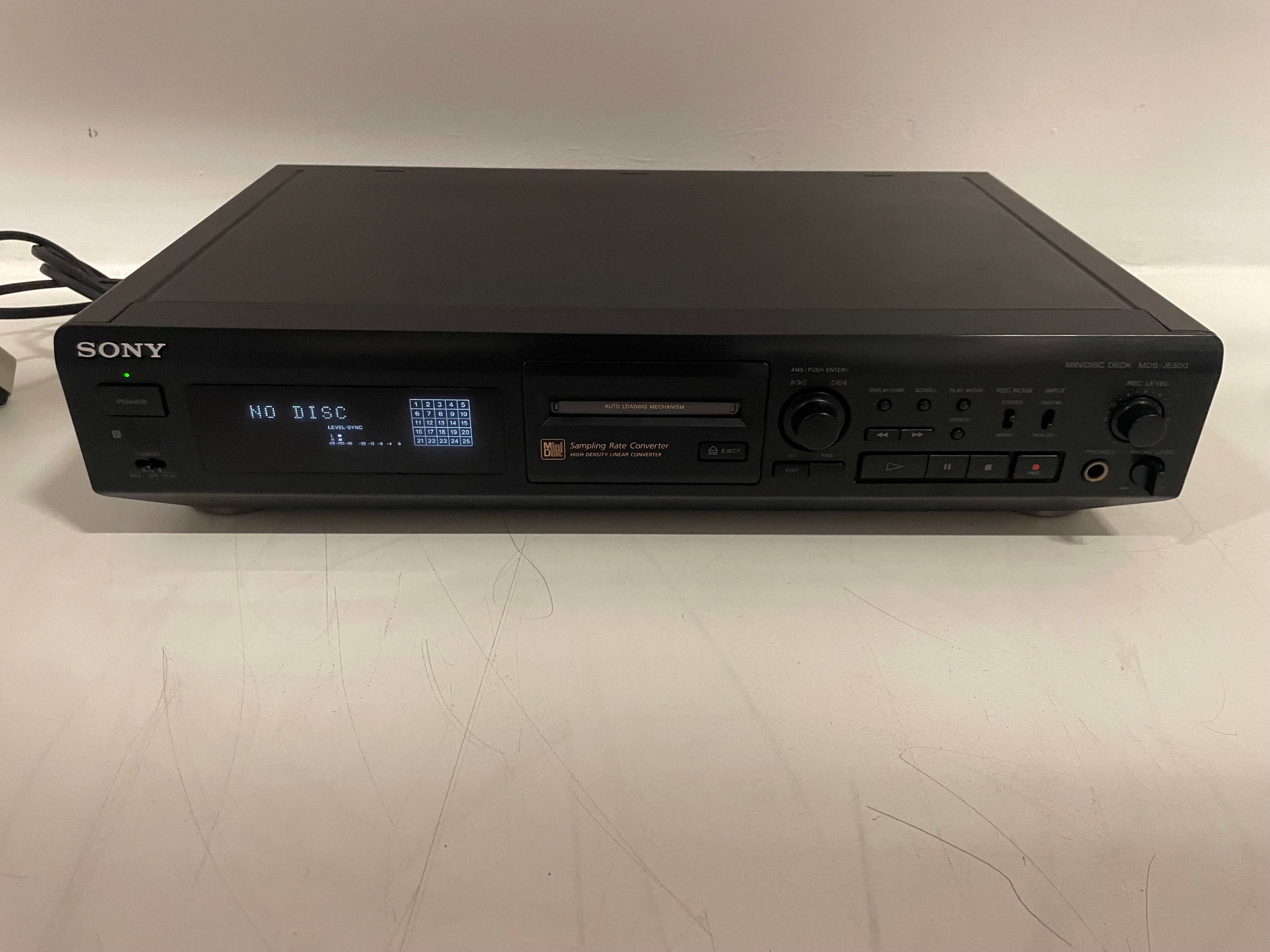Sony - MDS-JE500 - MiniDisc Deck - Inc. Remote
