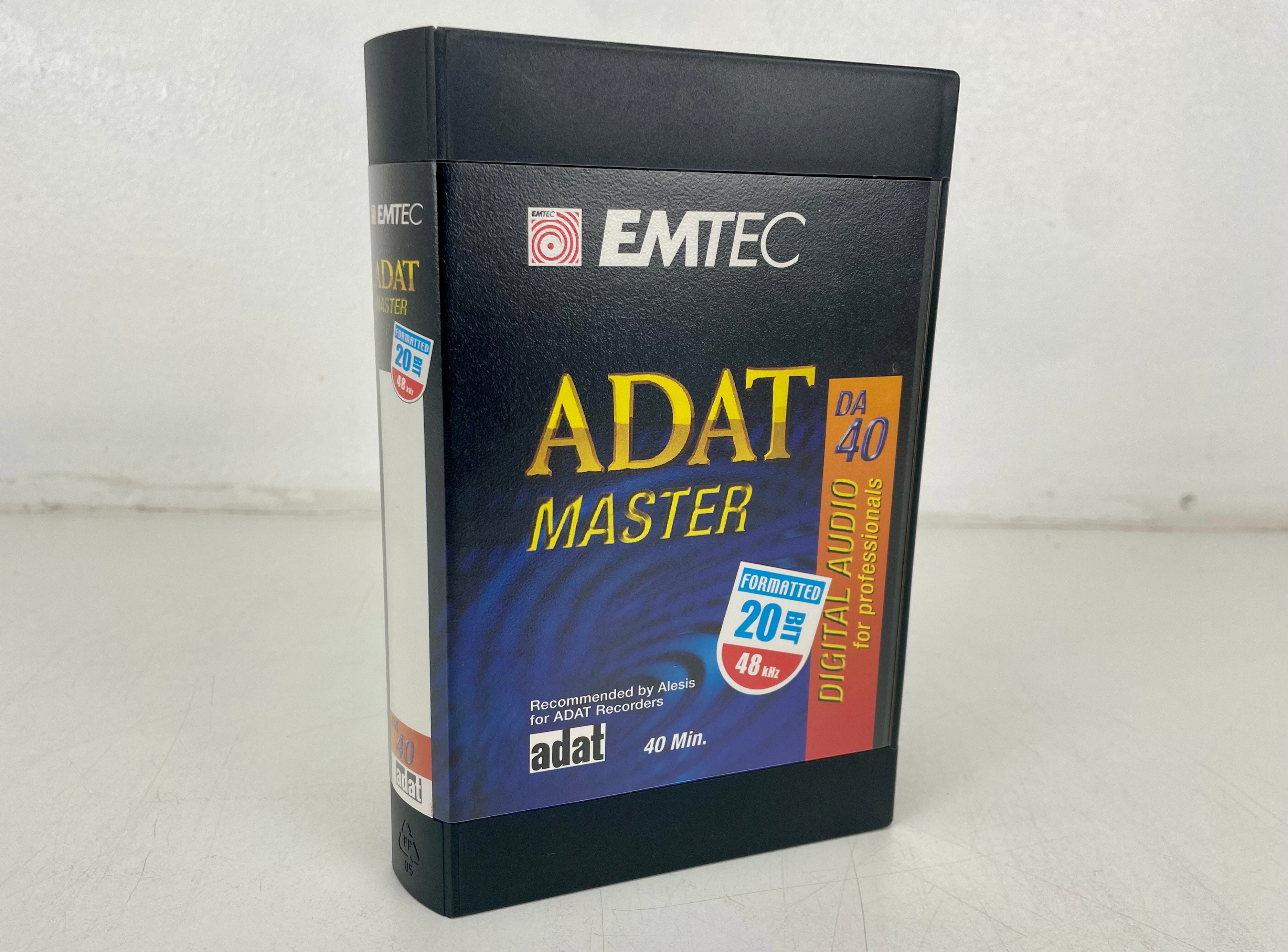 EMTEC ADAT Master DA 40 Formatted 20 Bit 48Khz digital audio tape - NOS