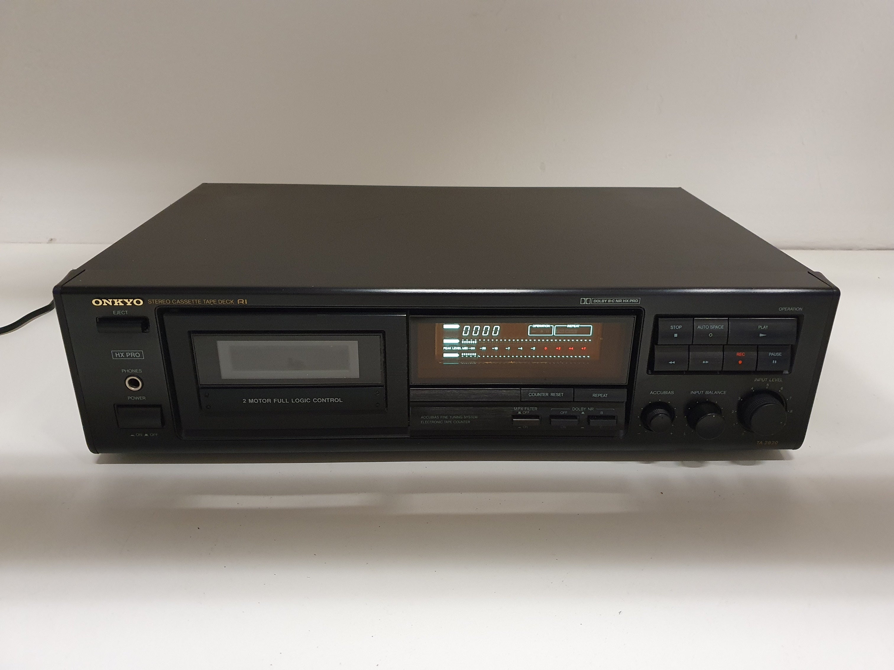 Onkyo TA-2820 vintage cassettedeck met 2 koppen