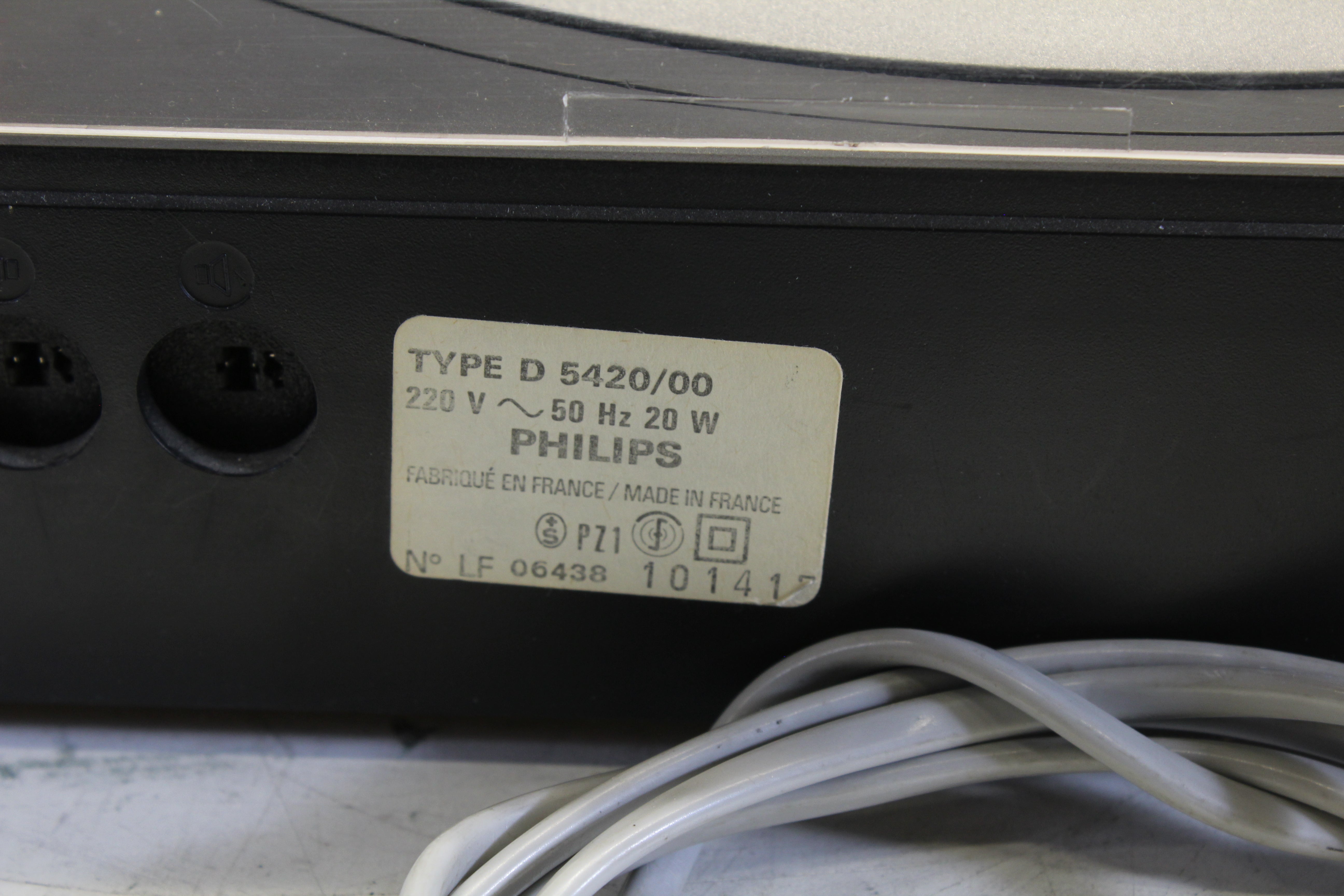 Philips D5420 - Record Player/Turntable