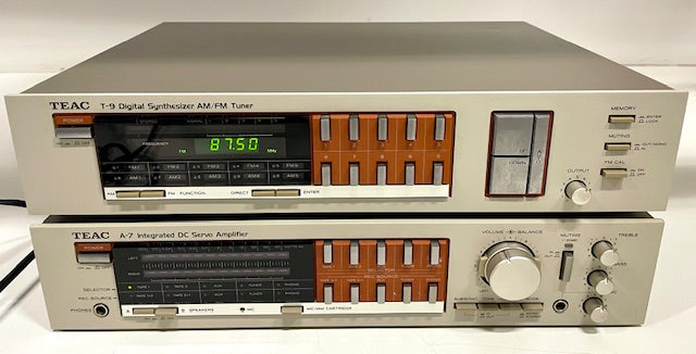 TEAC A7 DC Servo Integrated Amplifier + T9 Digital Synthesizer AM/FM Tuner
