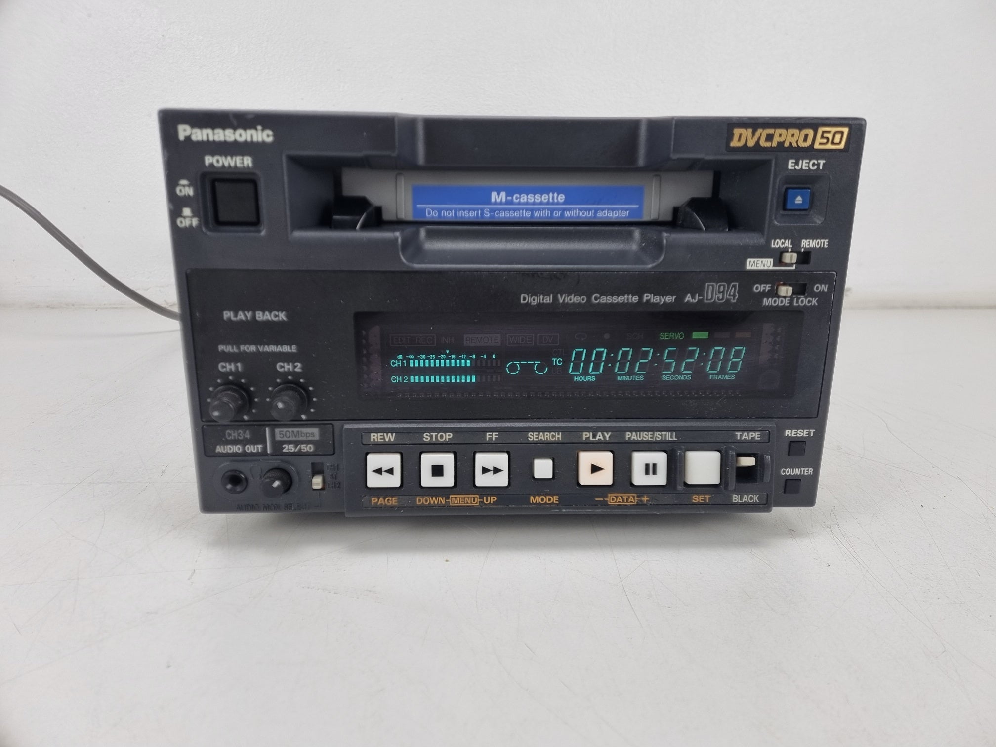 Panasonic AJ-D94 DVCPRO 50 Office Viewer - Volledig onderhouden (nr. 2)