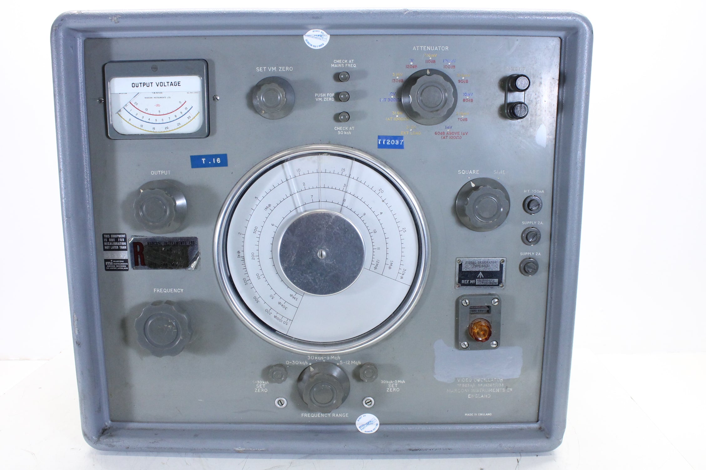 The Marconi Company Video Oscillator TF885A/1