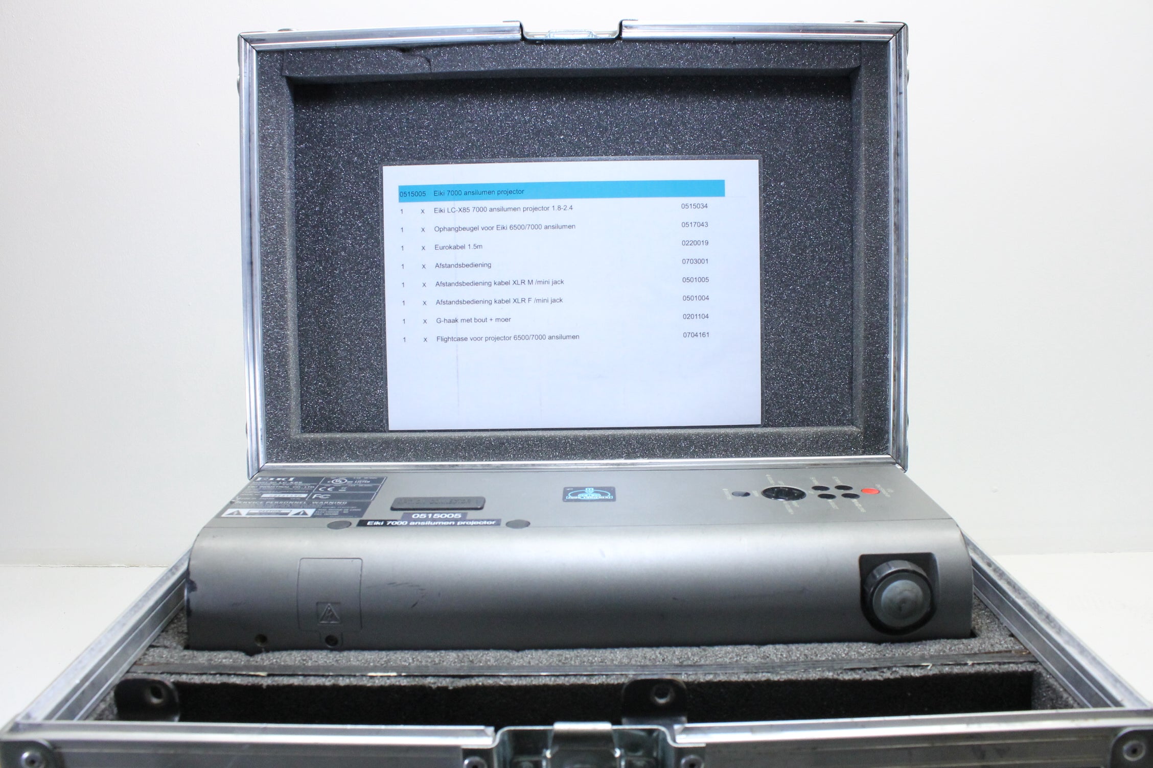 Eiki Projector LC-X85 With Case and Accessories