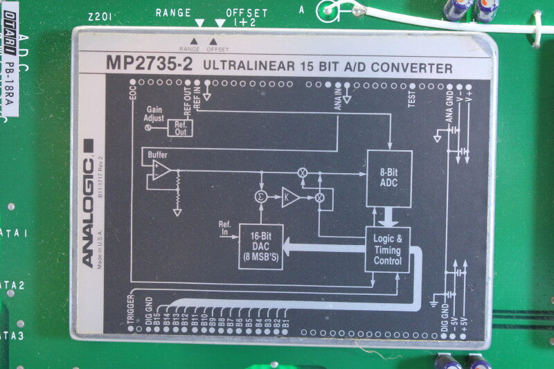 Otari PB-18RA Analog Digital Converter with Analogic MP2735-2 and MP282A