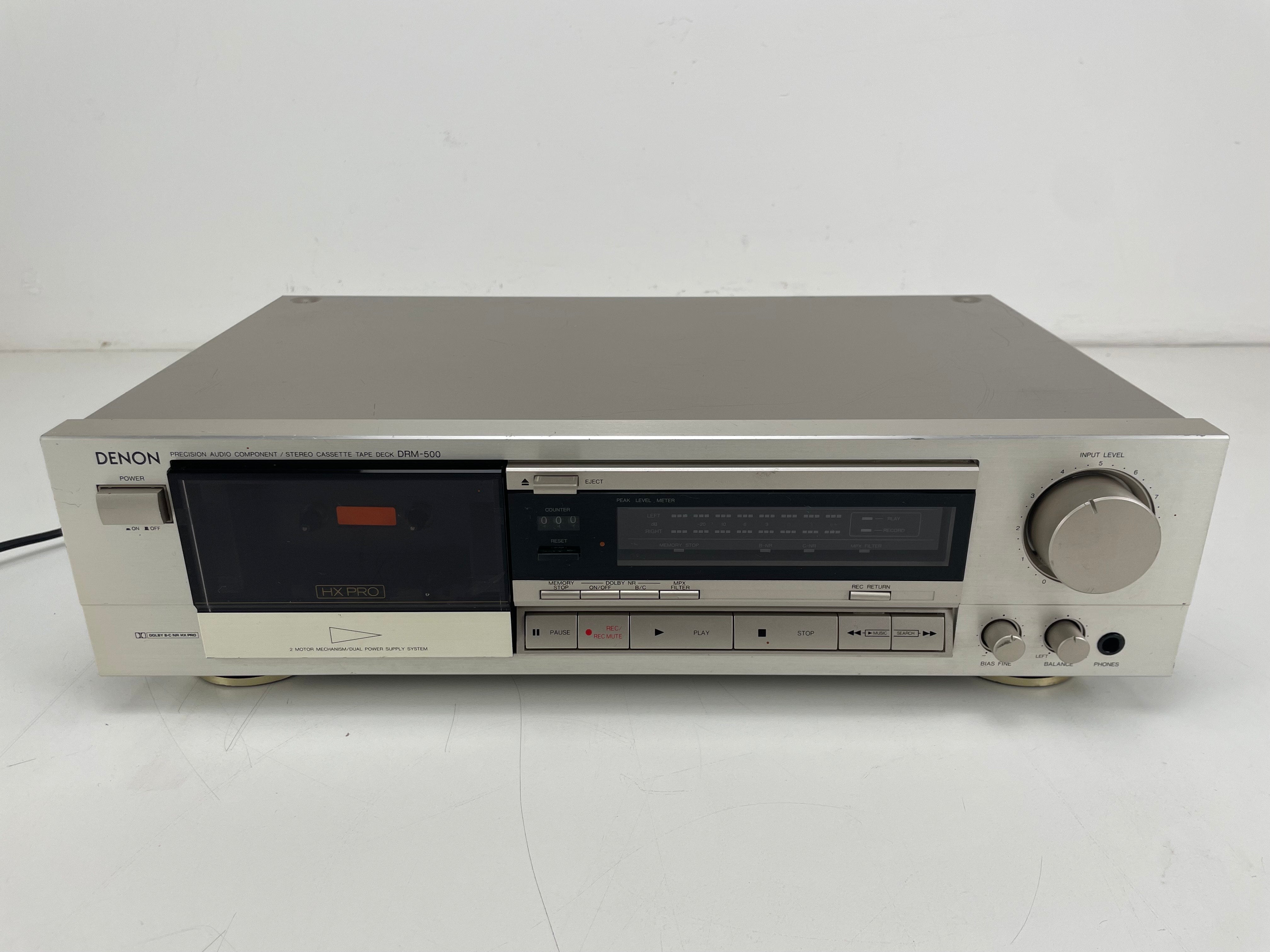 Denon DRM-500 - Stereo cassettedeck - Wit
