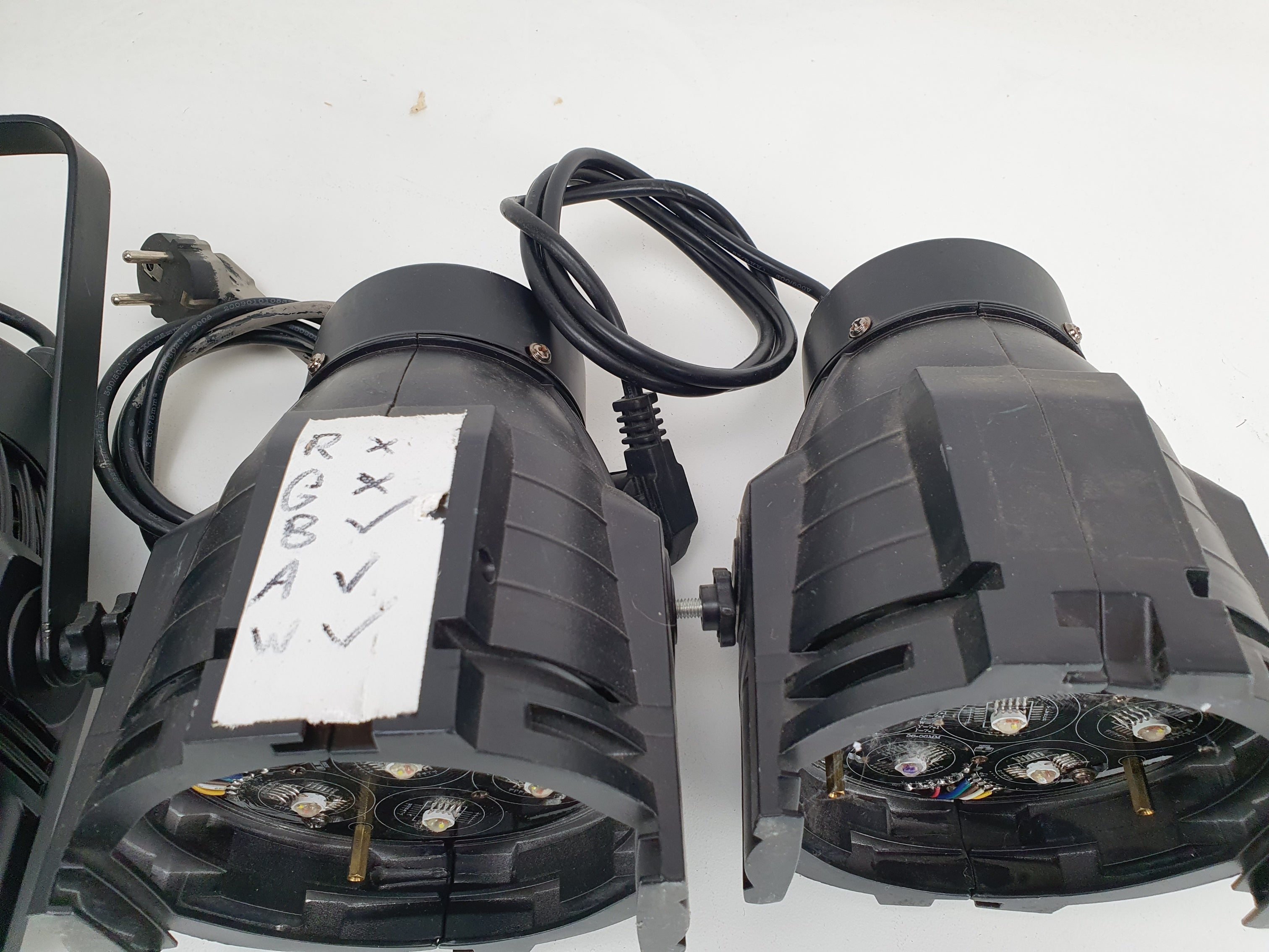 Onbekend kavel met 4 led podiumlampen