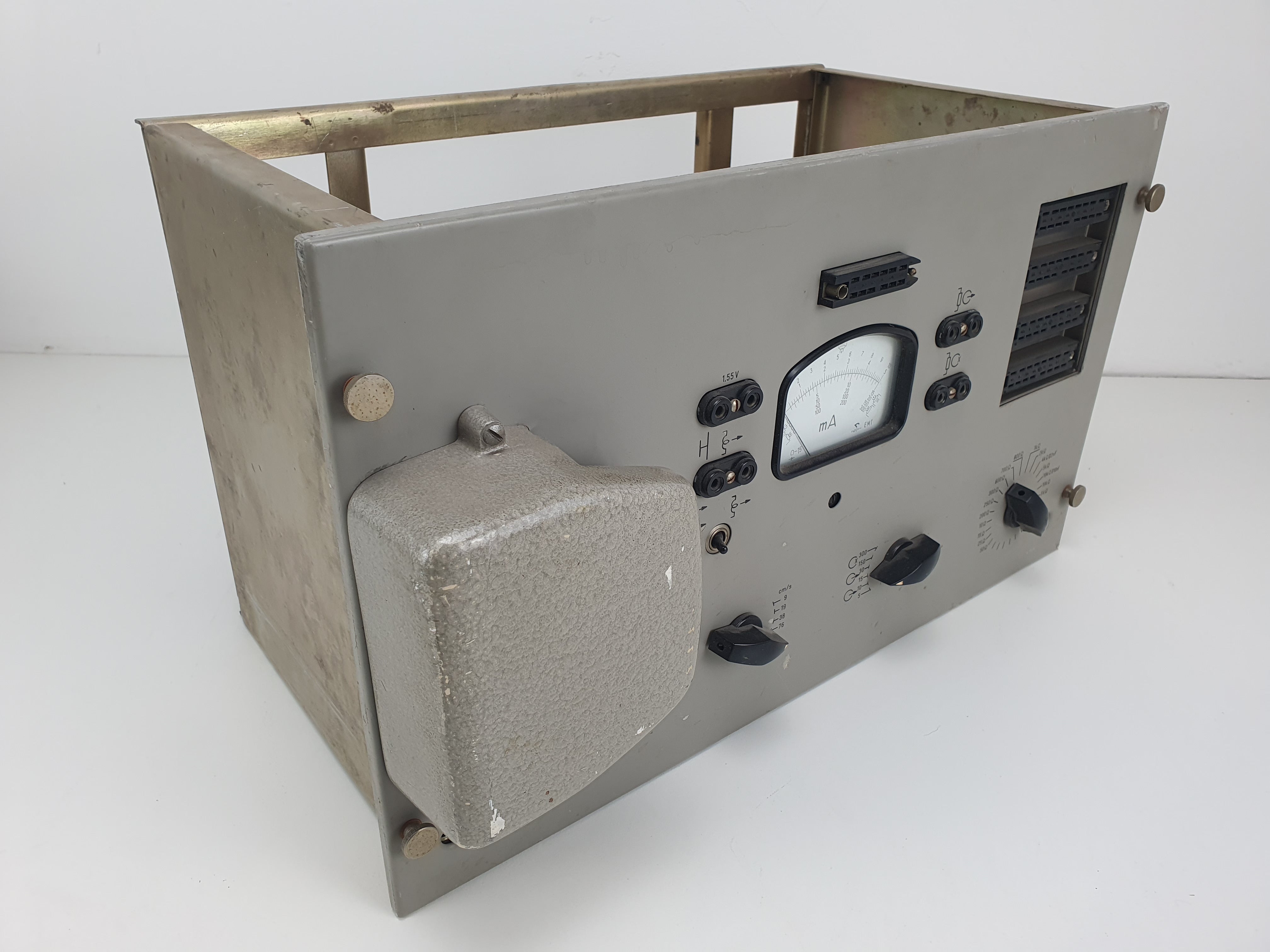 Telefunken recorder kop tester met M10 kopbrug en veel onderdelen.