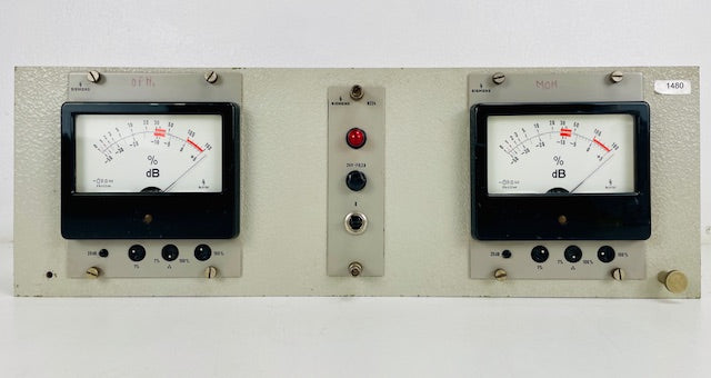 Siemens Sitral C71249-A76-A6 Pro Audio Stereo VU Meters Set - With N224 Power supply