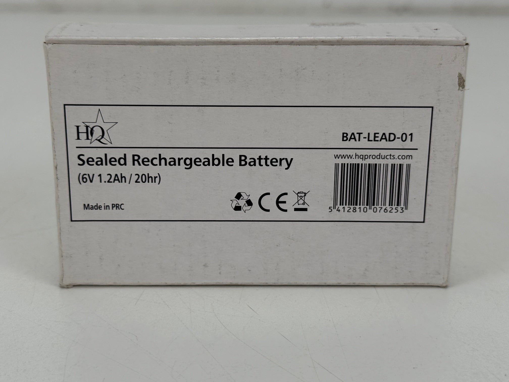 HQ Bat-Lead-01 oplaadbare loodzuuraccu - Nieuw, ongebruikt exemplaar uit oude voorraad