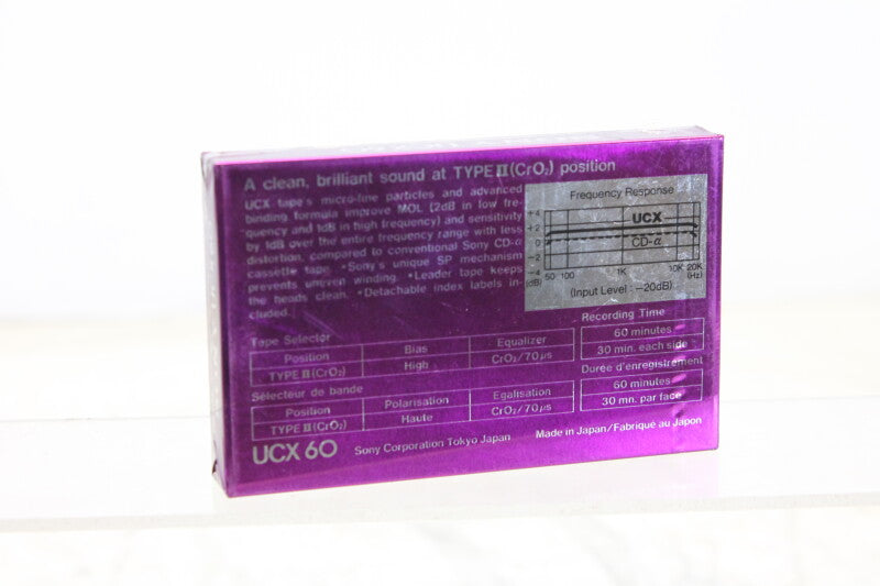 Sony Cassette UCX 60 90m type II Chrome NEW/SEALED