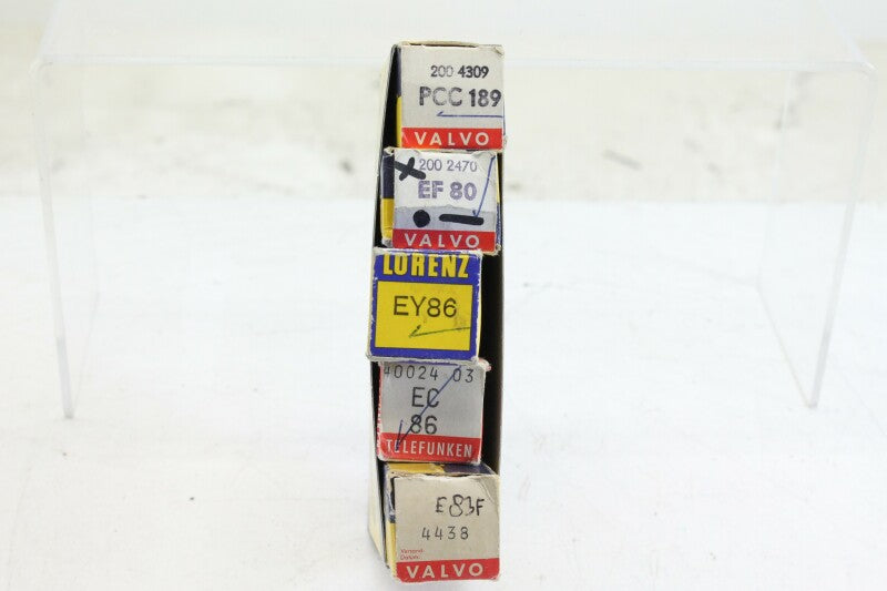 Telefunken Lot with 5 Vintage Tubes of different types/brands