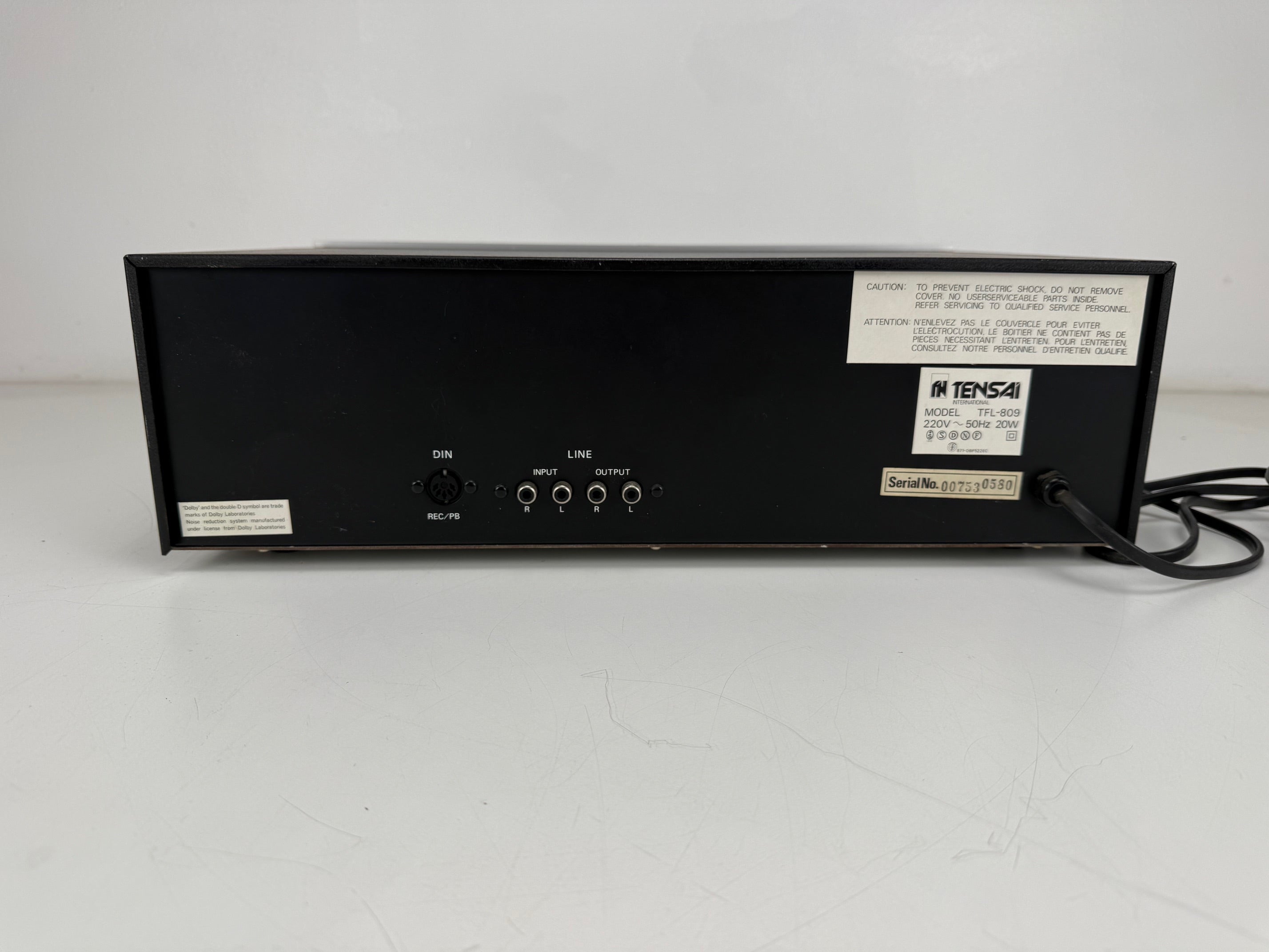 Unknown TFL-809 Stereo Cassette Deck