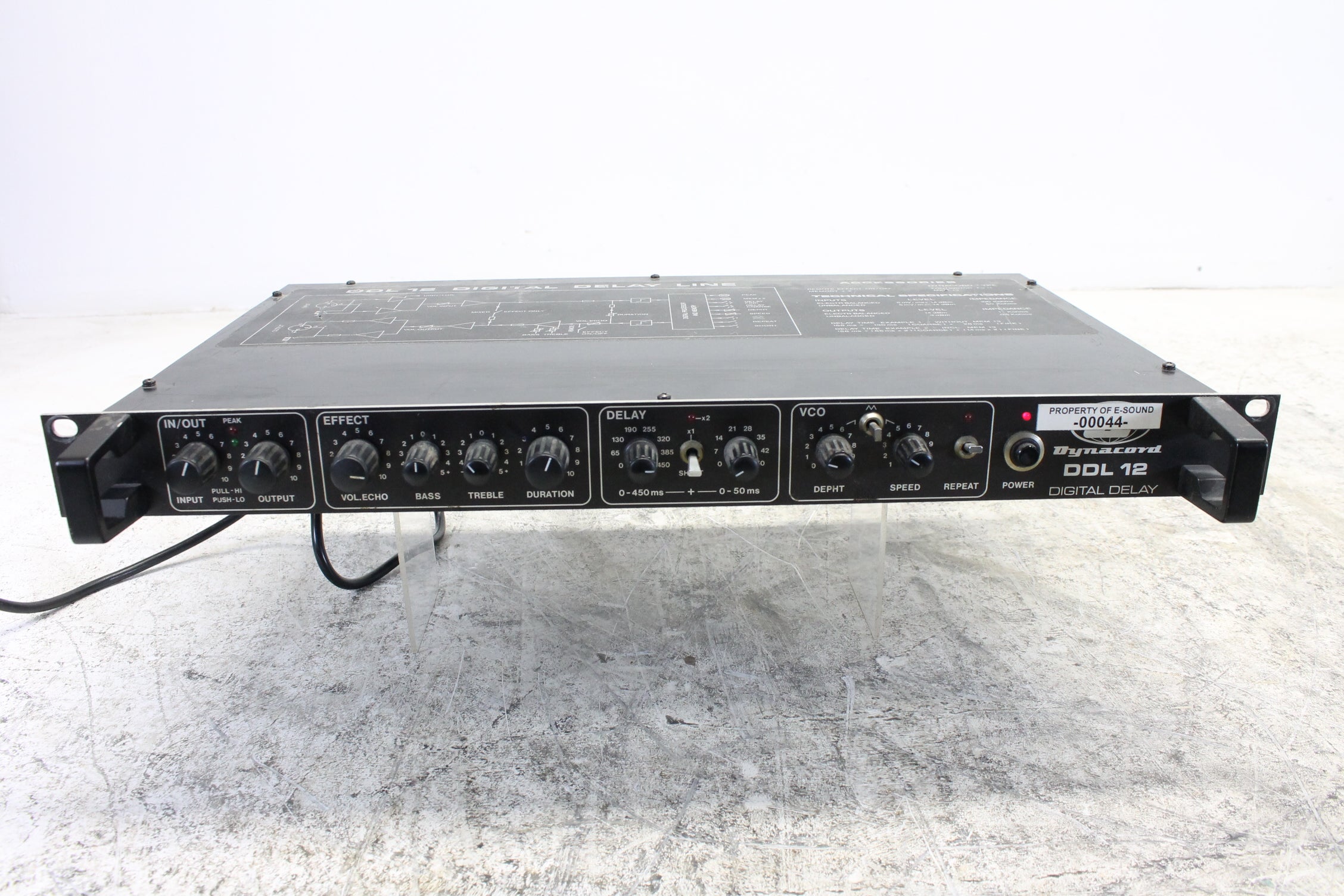 Dynacord DDL 12 digitale delay-effectunit - Heeft onderhoud nodig